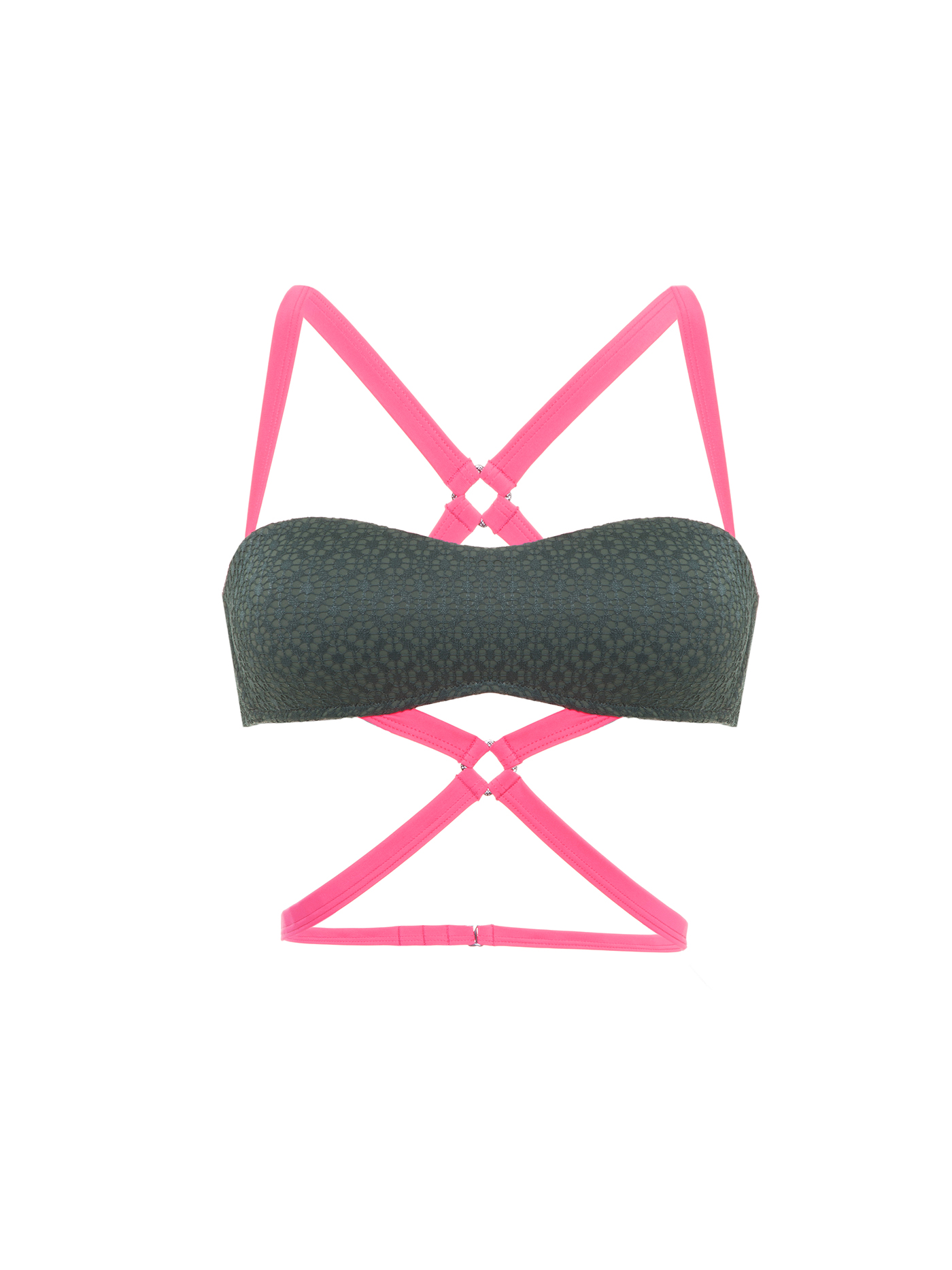 Лиф бандо Хаки с розовым 2418S1815 | фото 3