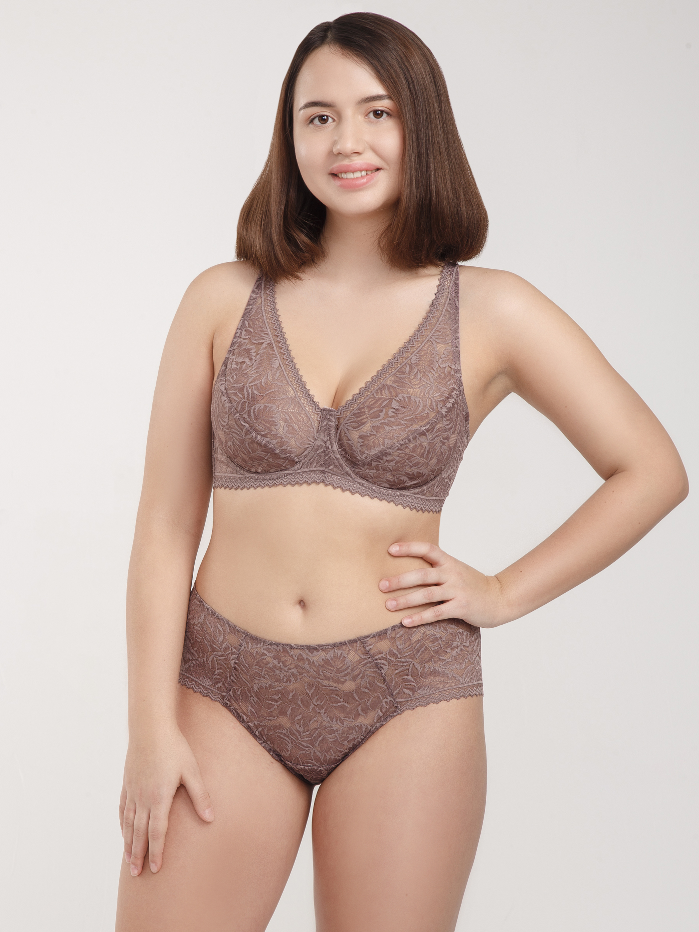 Бюстгальтер мягкий Кофейный 2852F1301 | фото 3