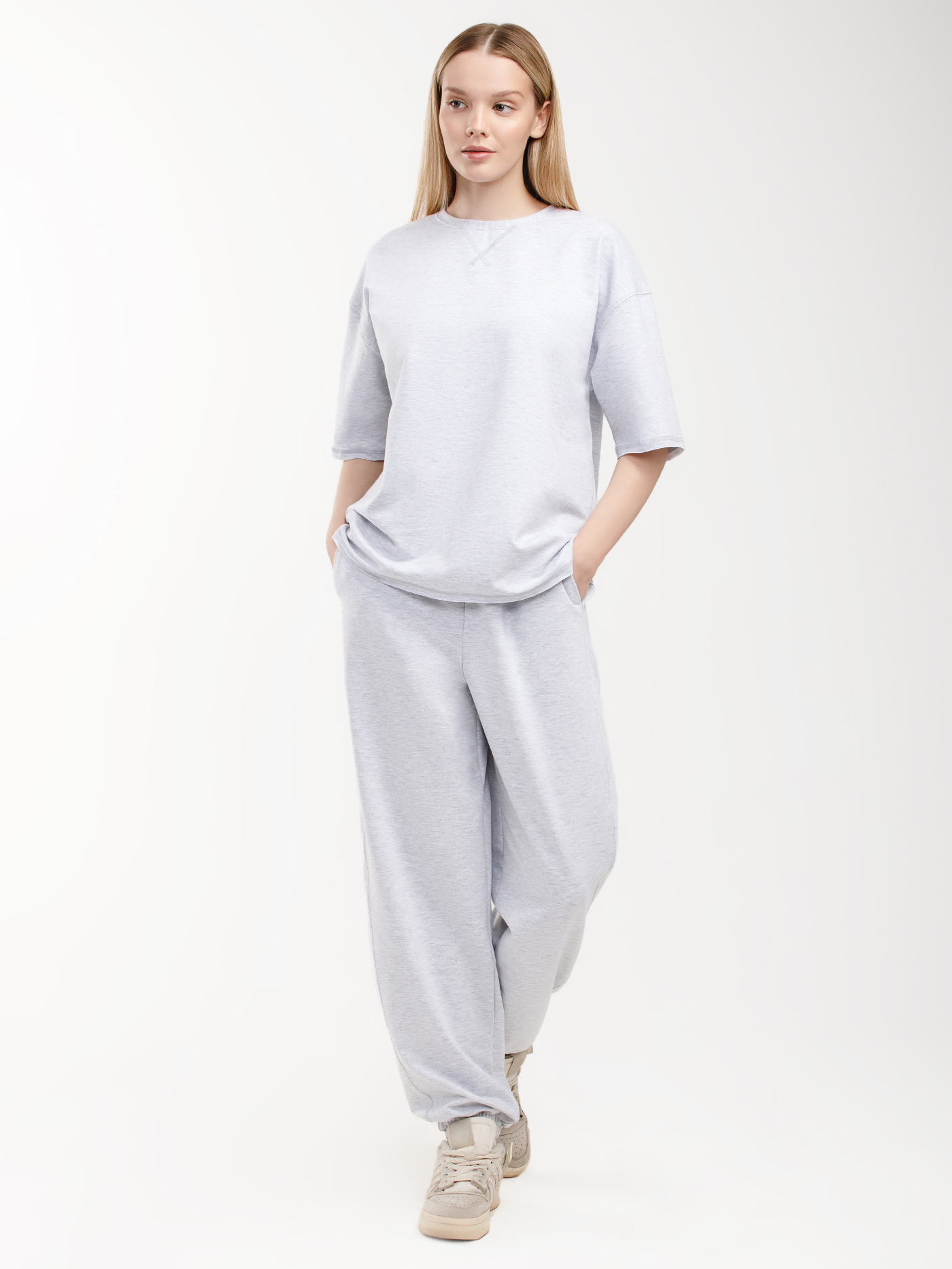 Брюки Серый меланж 2995F5007 | фото 1