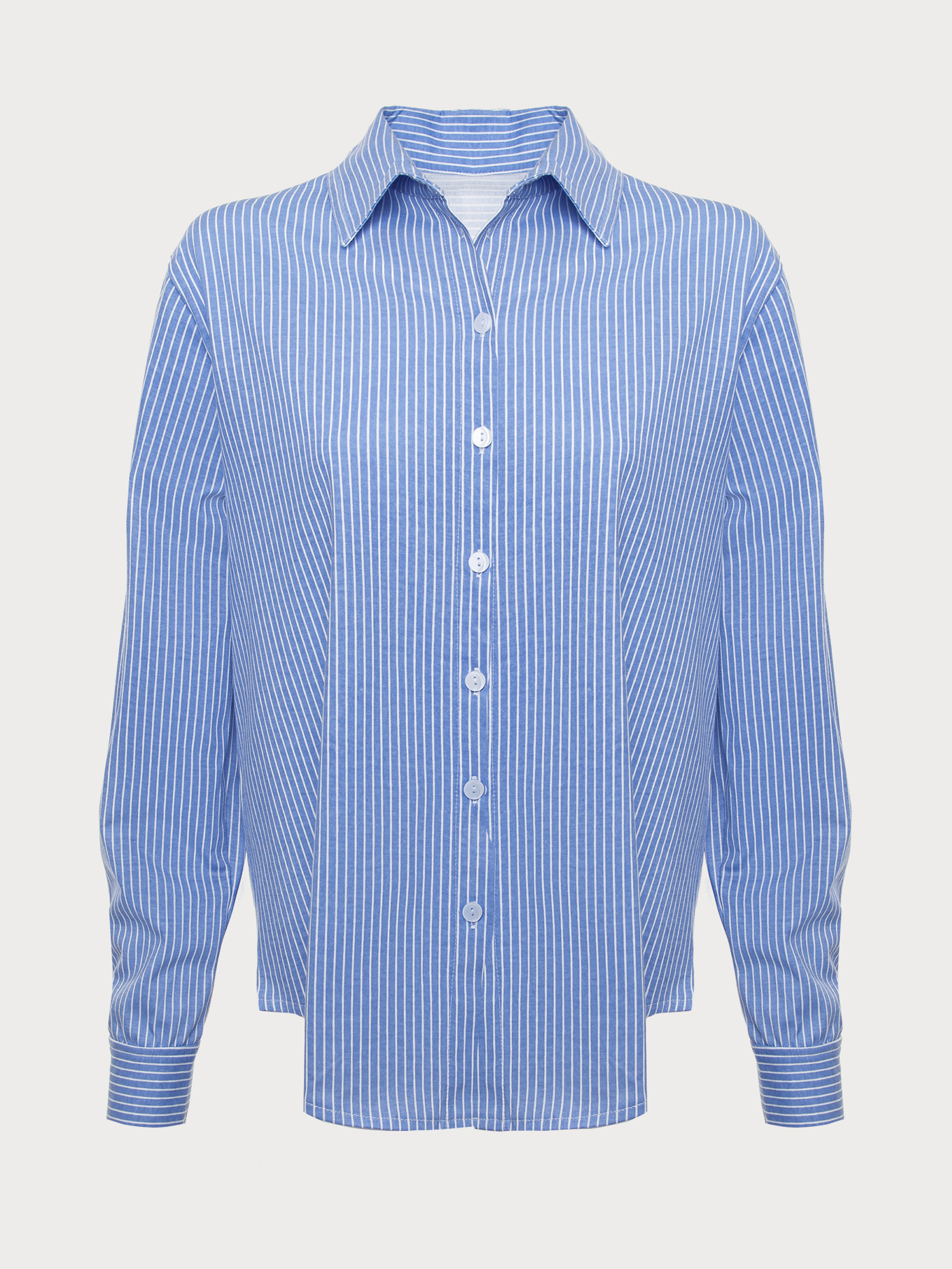 Пижама рубашка / шорты Синий с белым WK-1404P | фото 6