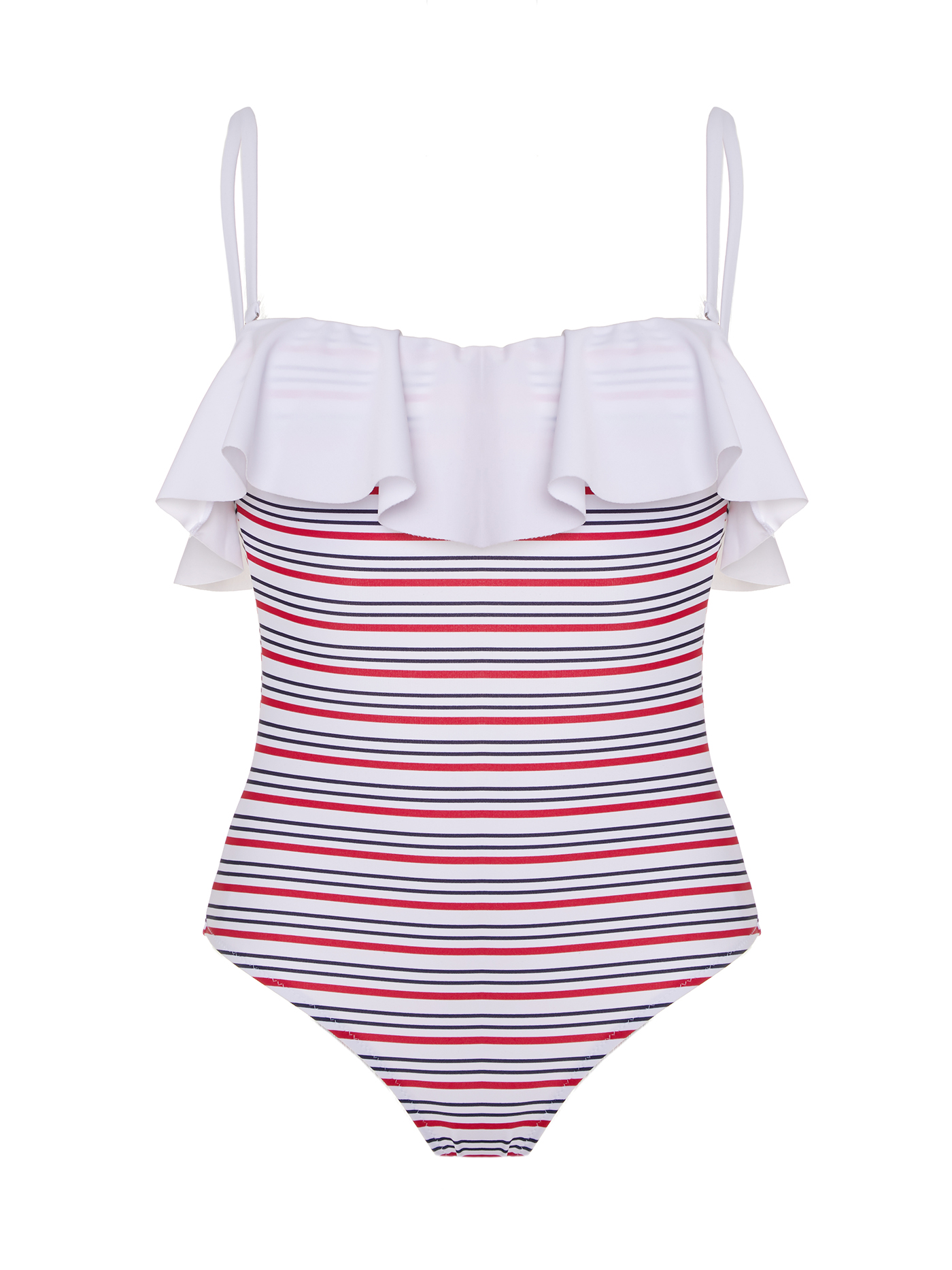 Купальник слитный бандо Принт полоска 2525S4715_1 | фото 4