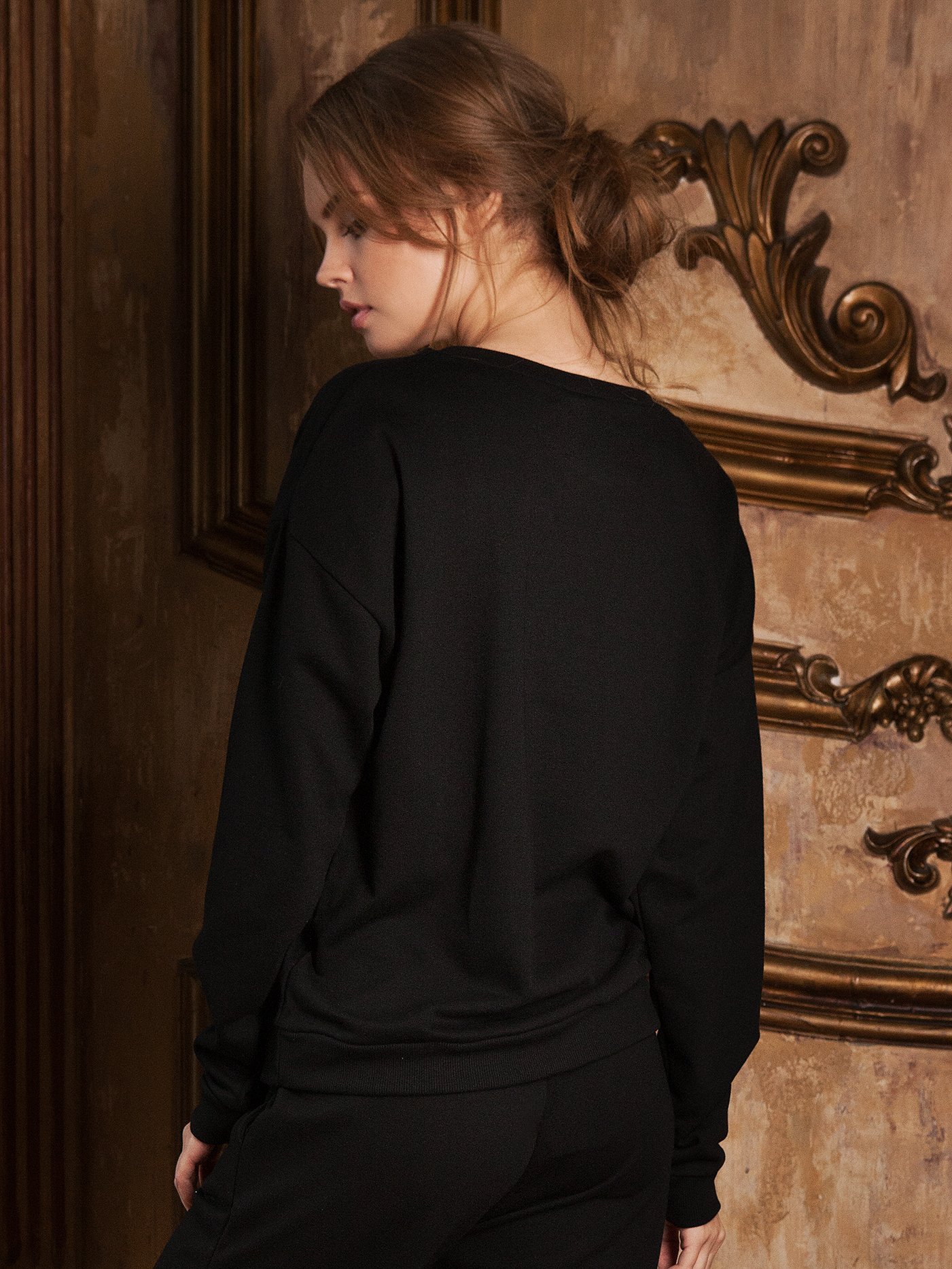 Кофта Черный с белым 9746a | фото 2