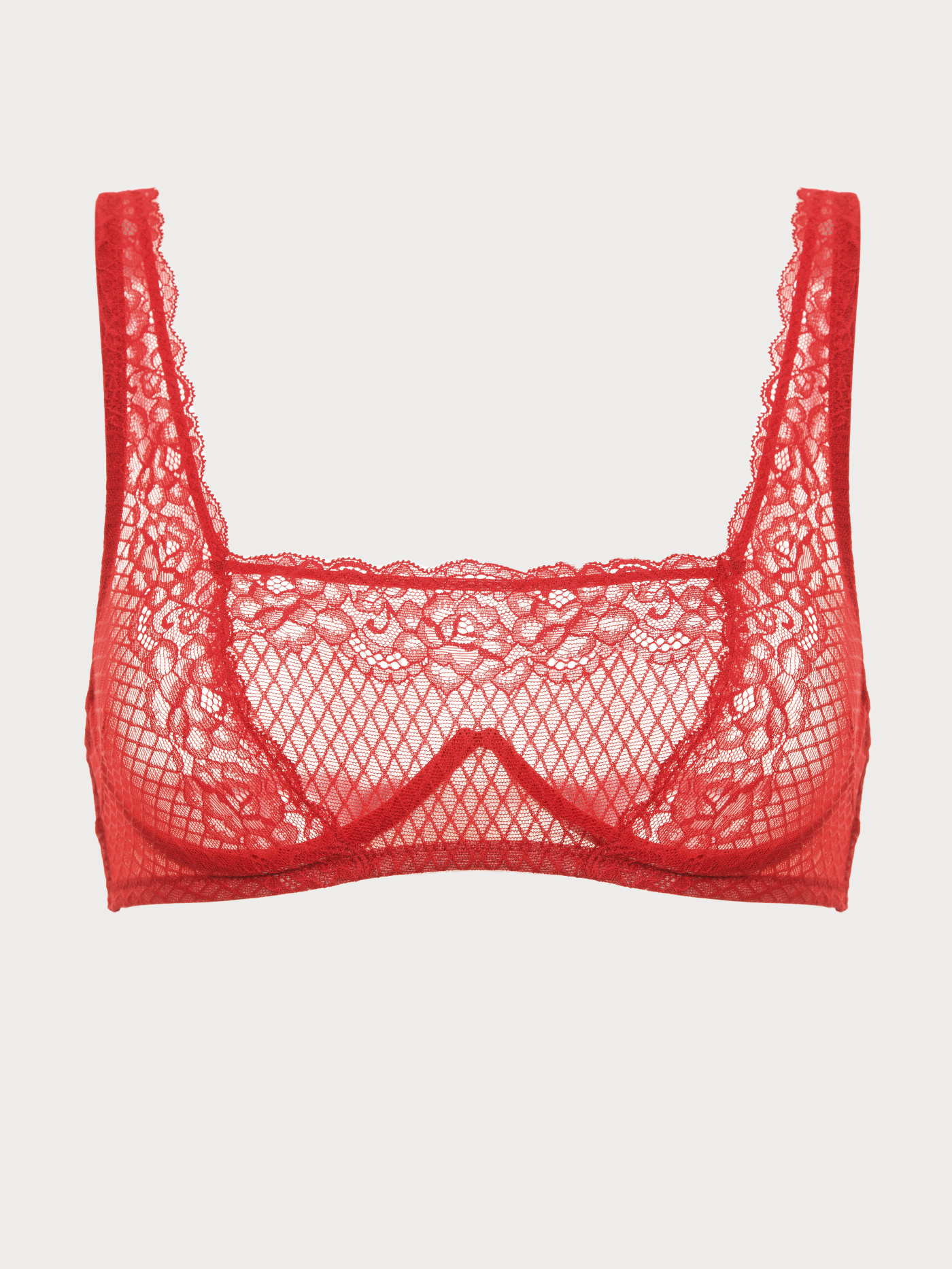 Бюстгальтер мягкий топ Красный 2983F1332 | фото 6