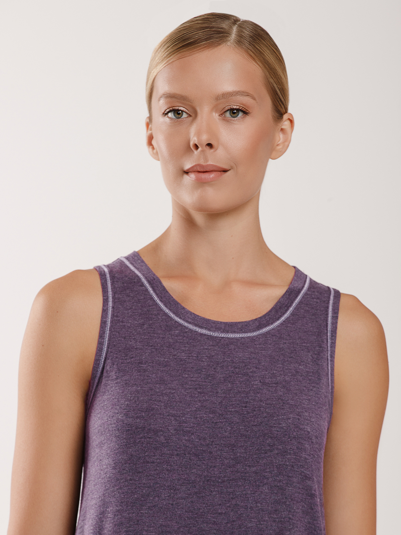 Сорочка на бретелях Фиолетовый 2991F3221 | фото 3