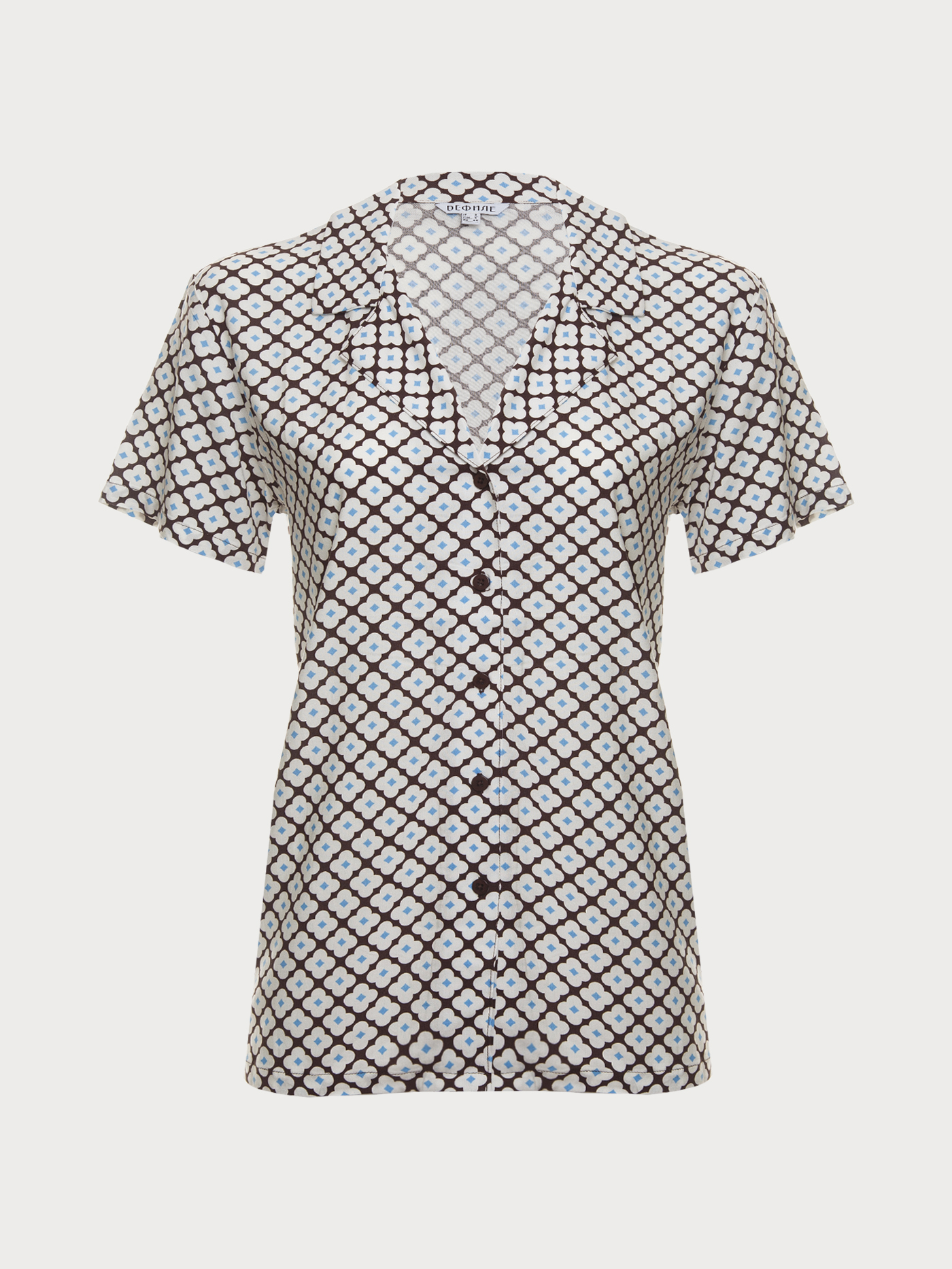 Пижамный топ Принт геометрия PAR-04 | фото 7