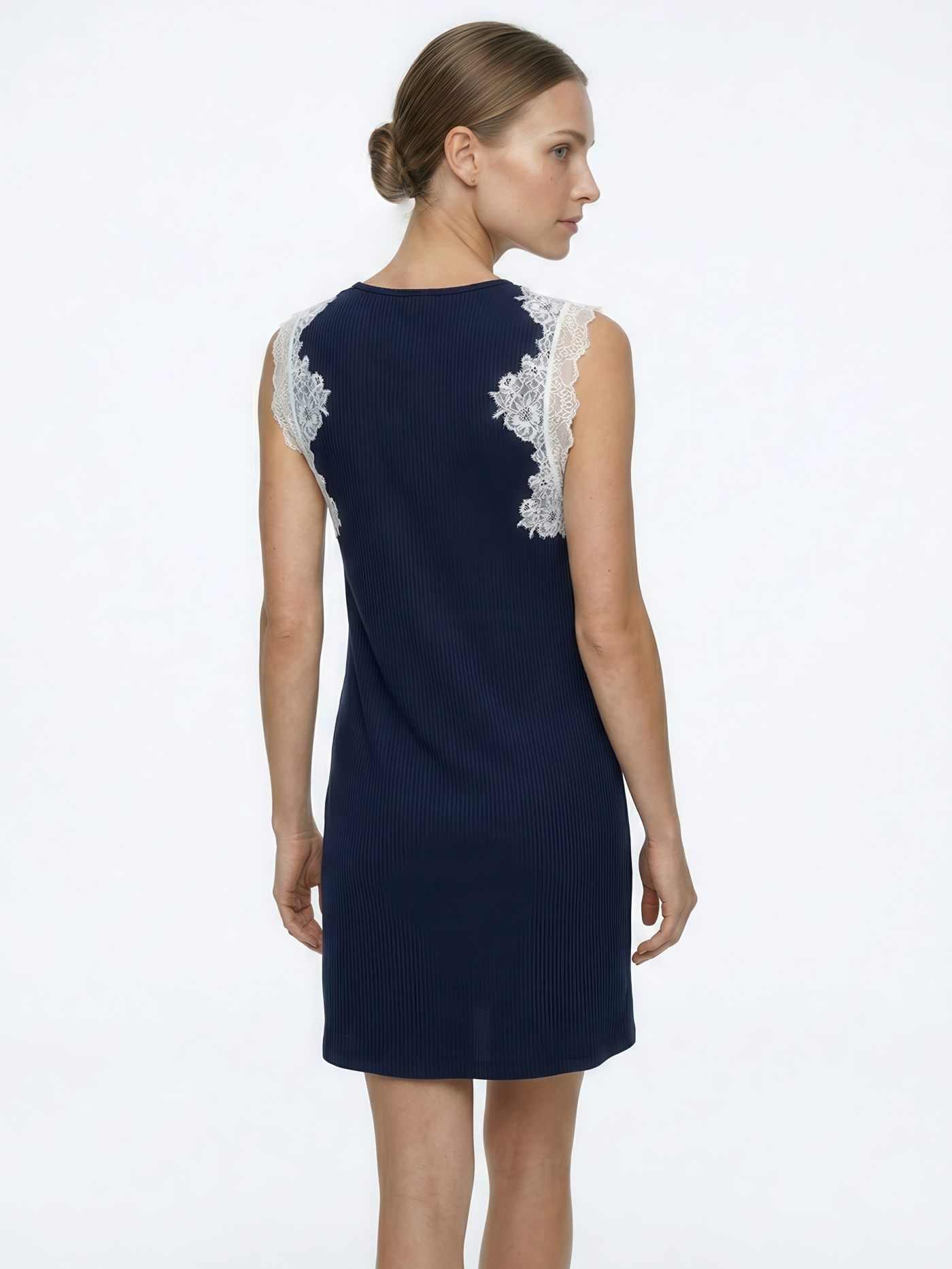 Сорочка короткая Синий JLA-10L | фото 2