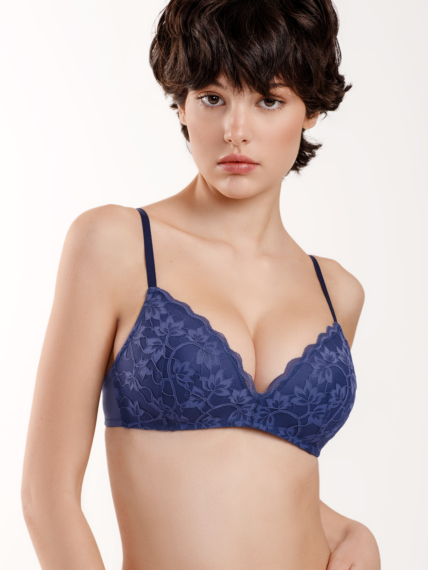 Бюстгальтер треугольник t-shirt Синий 3016F1401 | фото 2