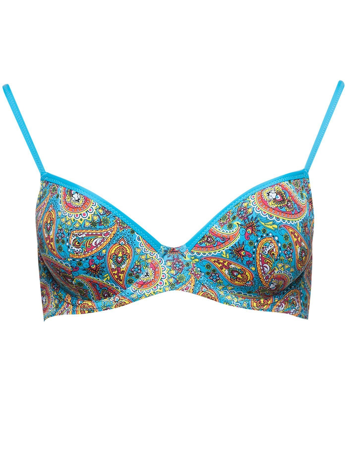 Лиф push-up Принт пейсли голубой CT3 | фото 2