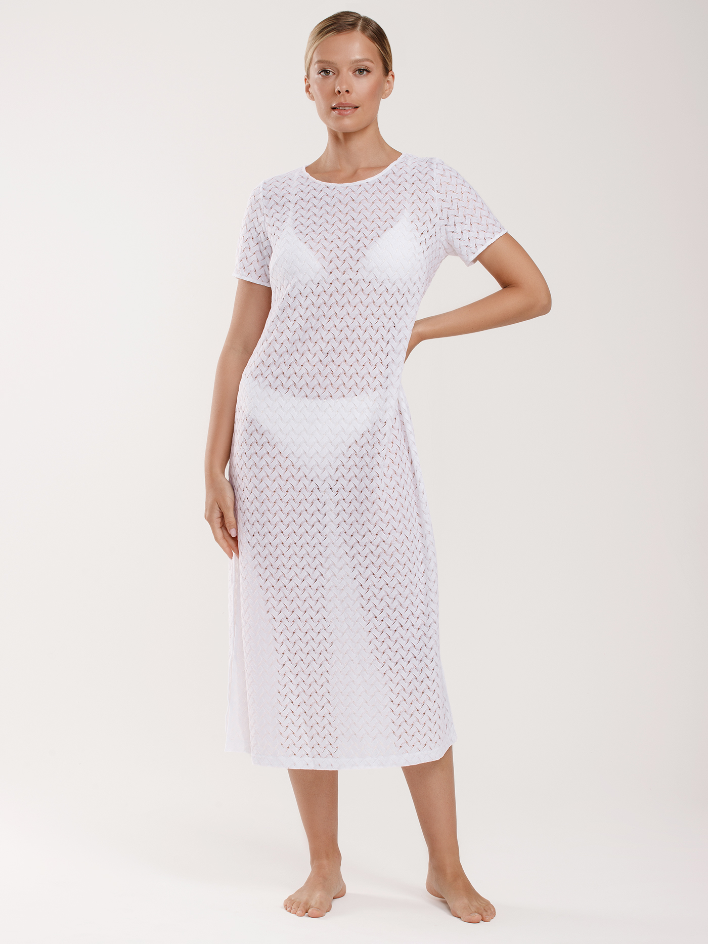 Платье длинное Белый 2970S4522 | фото 1