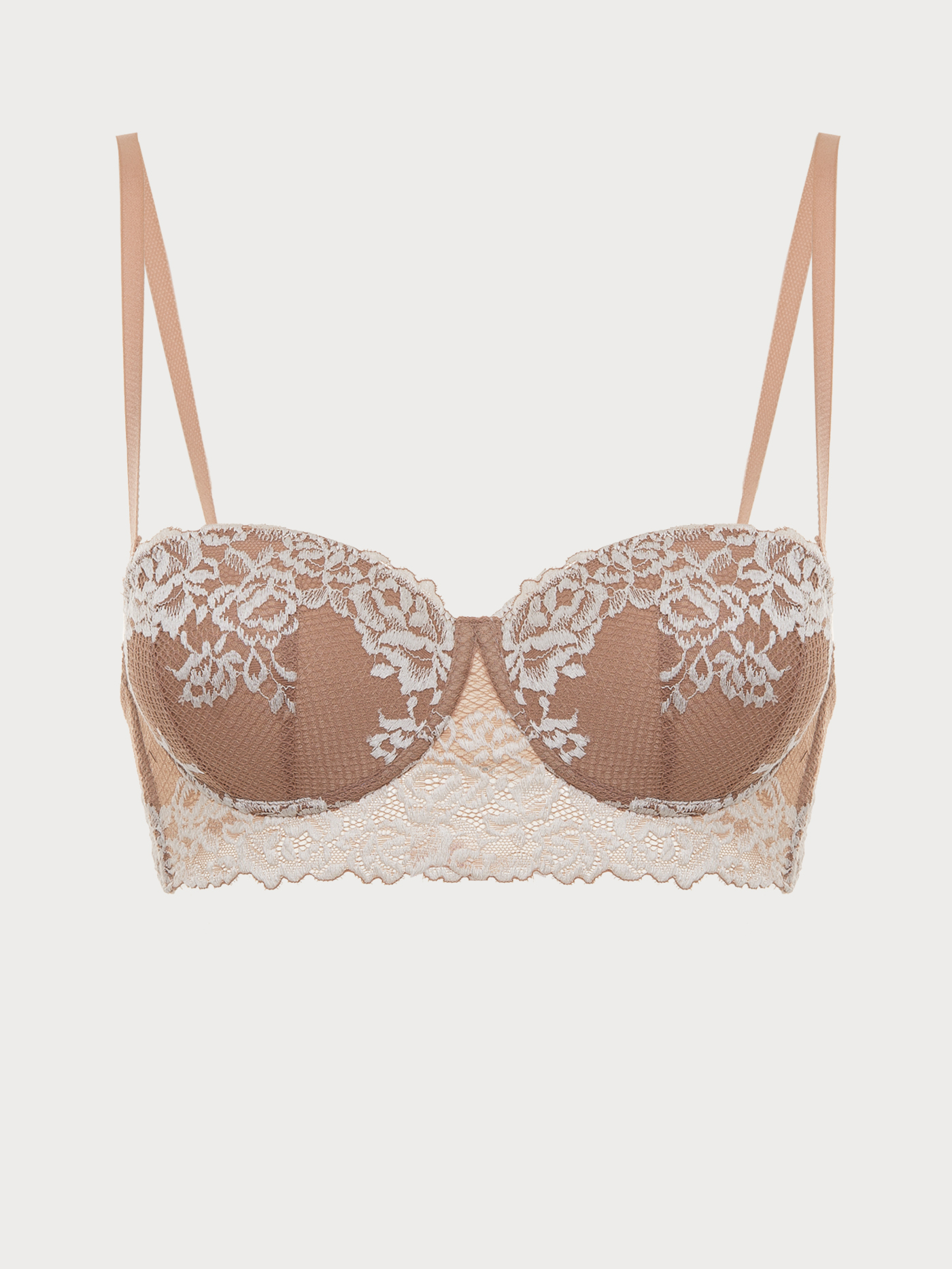 Бюстгальтер балконет push-up Бежевый 2868F1211 | фото 6