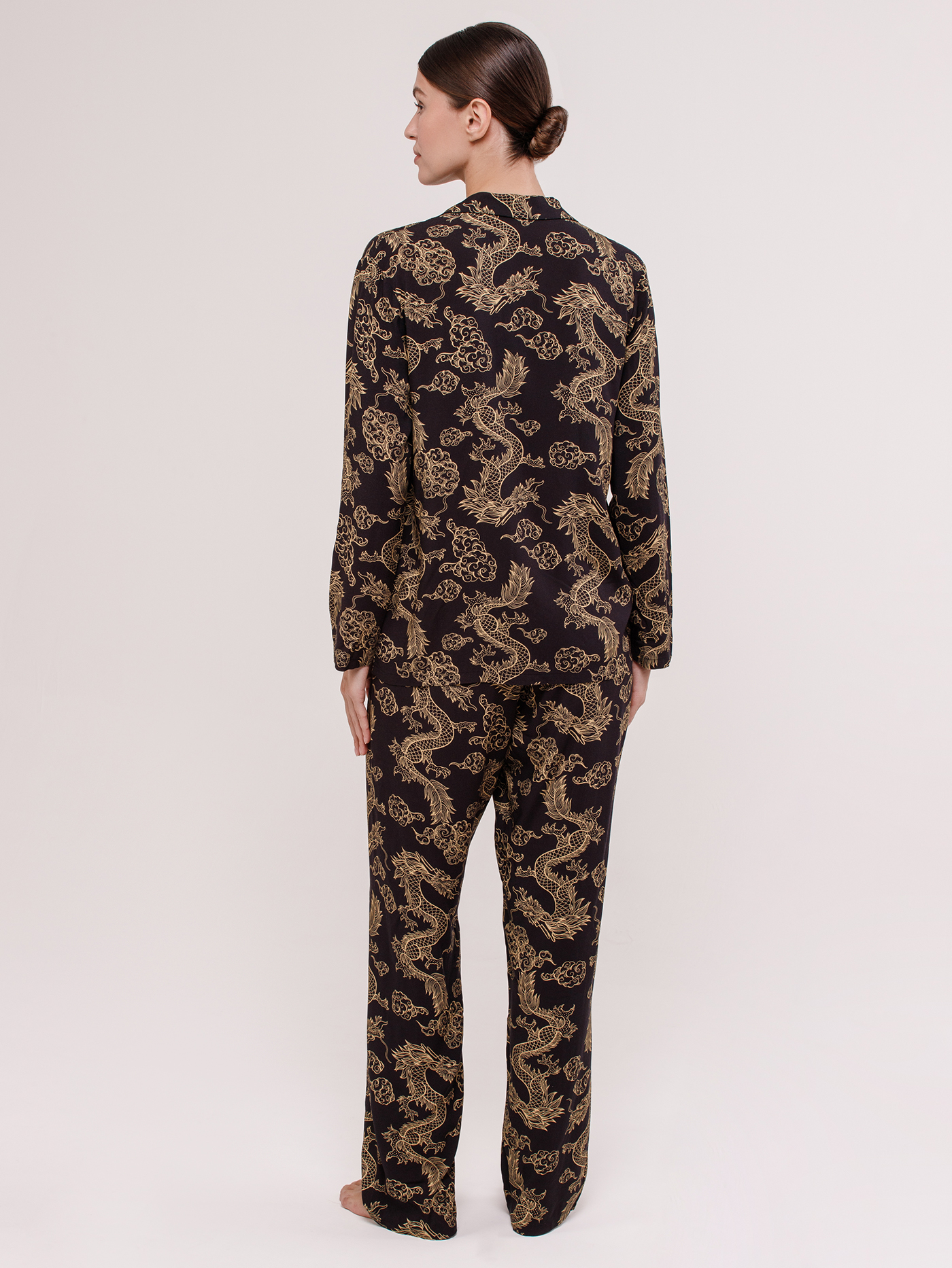 Пижама топ / брюки Черный PAR-SET | фото 4