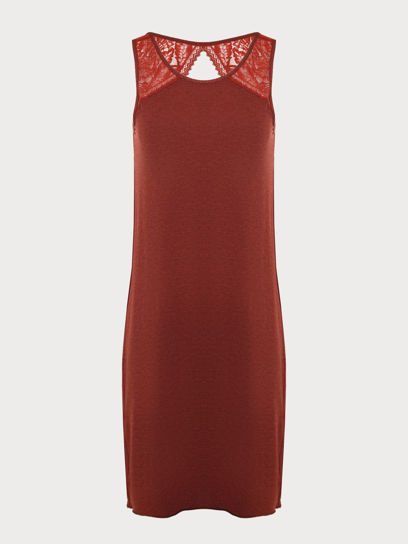 Сорочка на бретелях Терракотовый 2855F3232 | фото 5