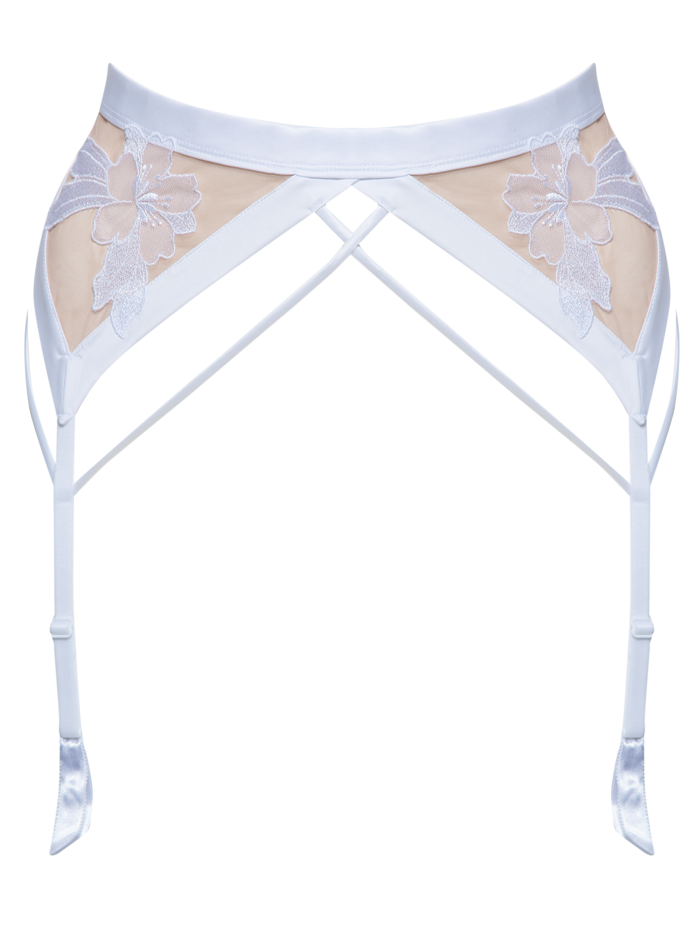 Пояс Белый с бежевым 2401F2451 | фото 3