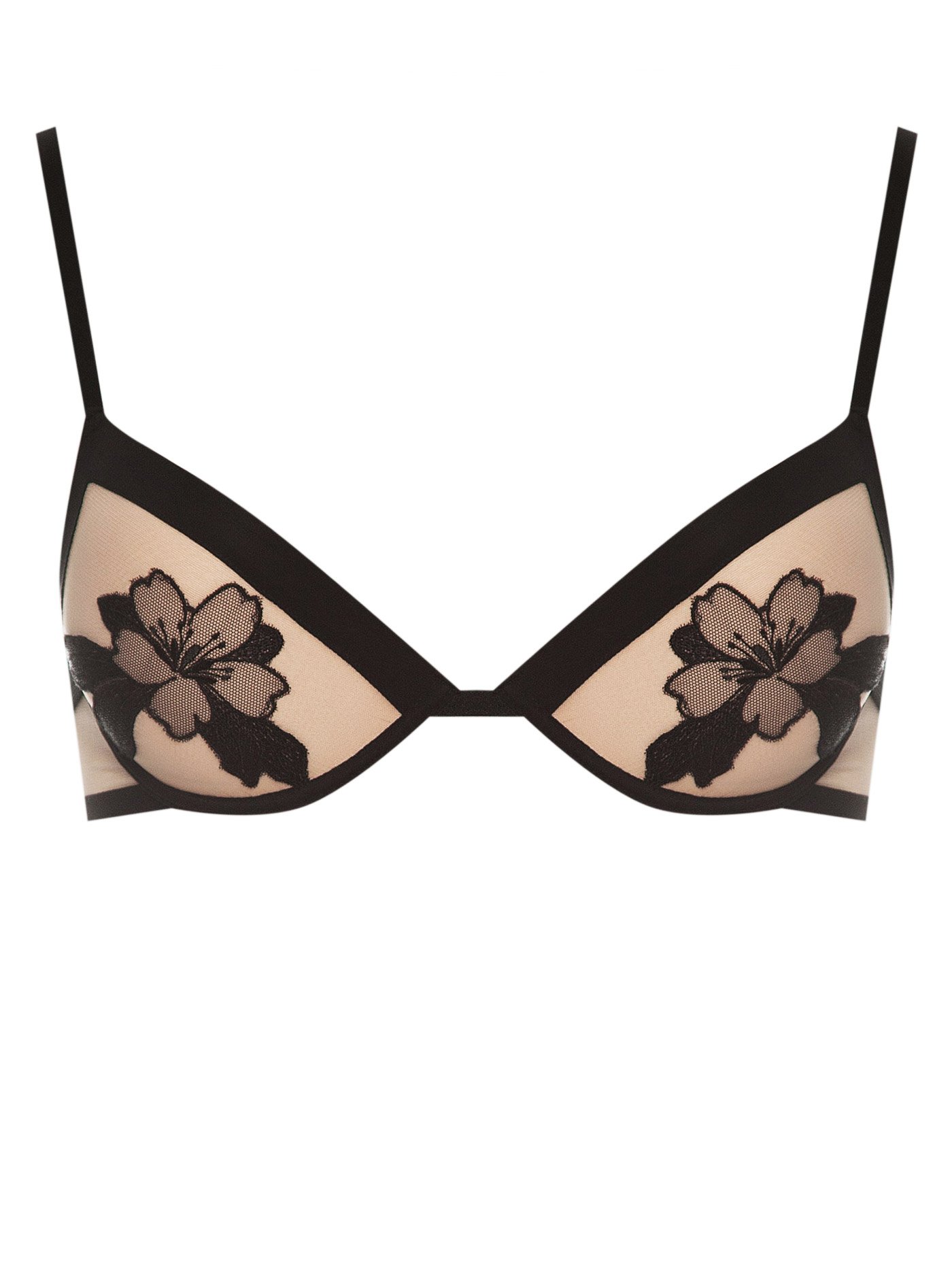 Бюстгальтер push-up Черный с бежевым 2223F1124 | фото 3