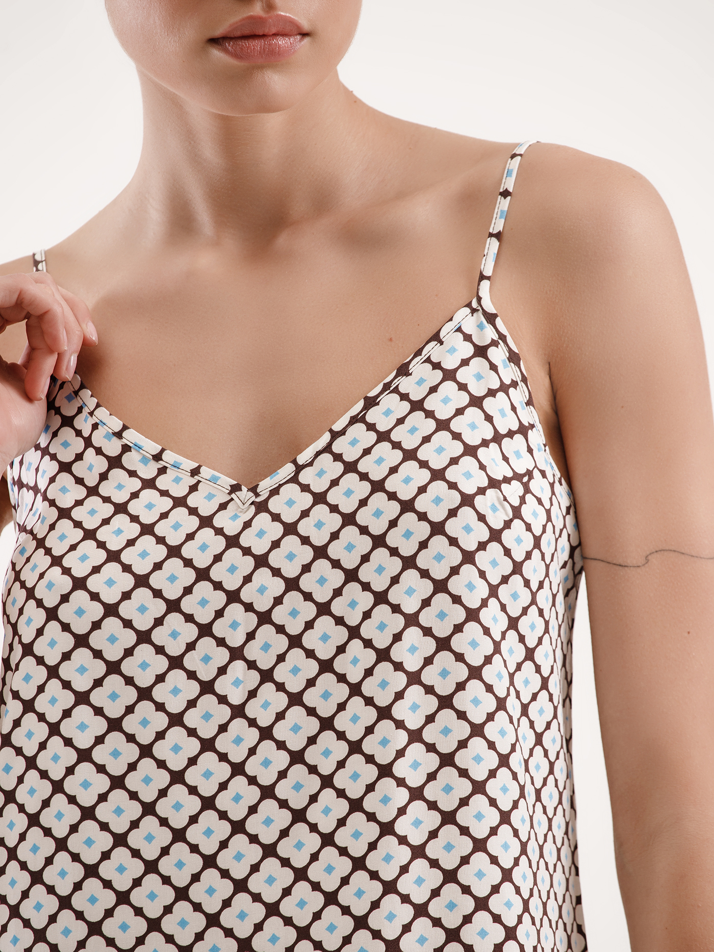 Сорочка короткая Принт геометрия PAR-07 | фото 4