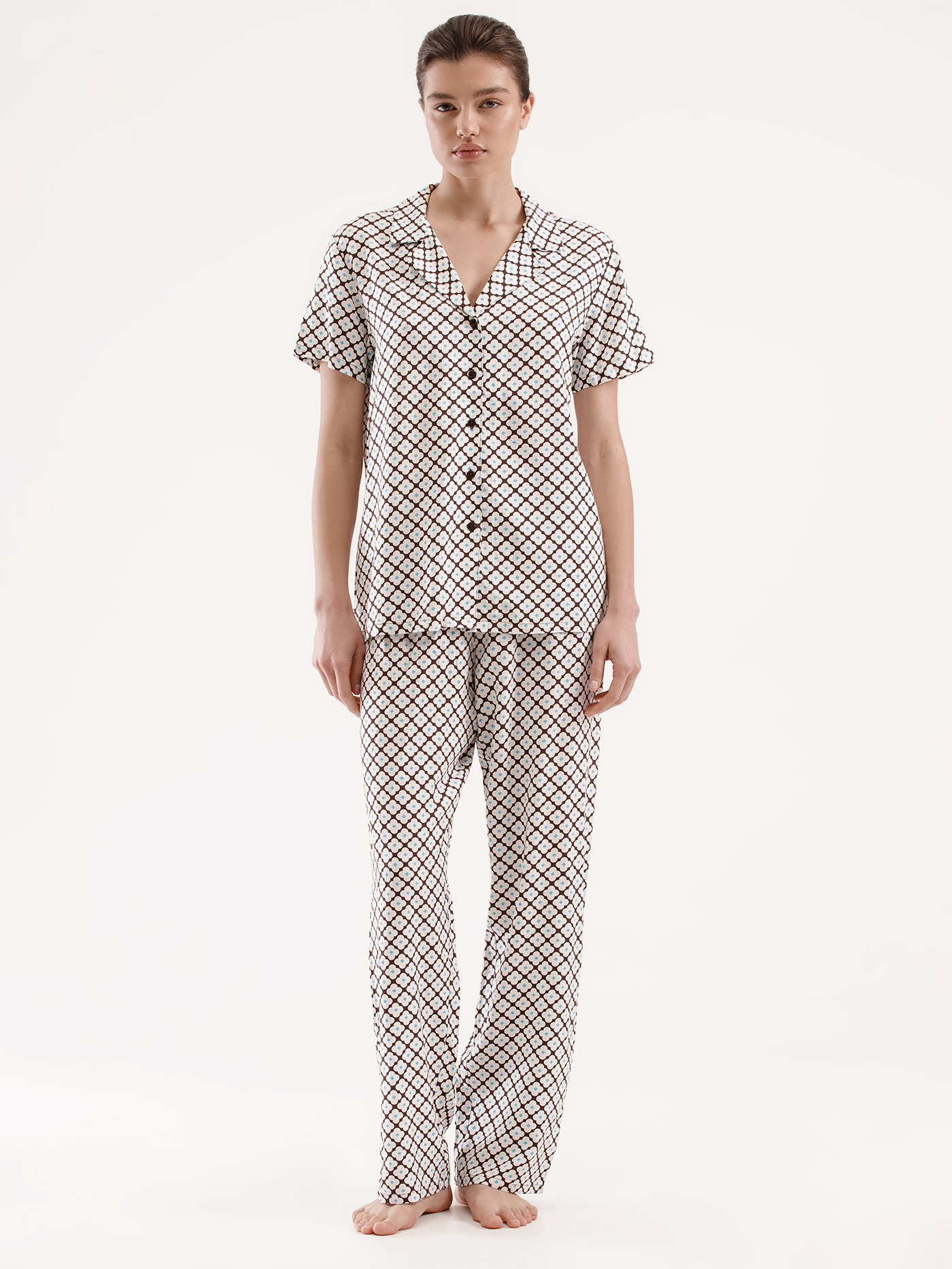 Брюки Принт геометрия PAR-01 | фото 4