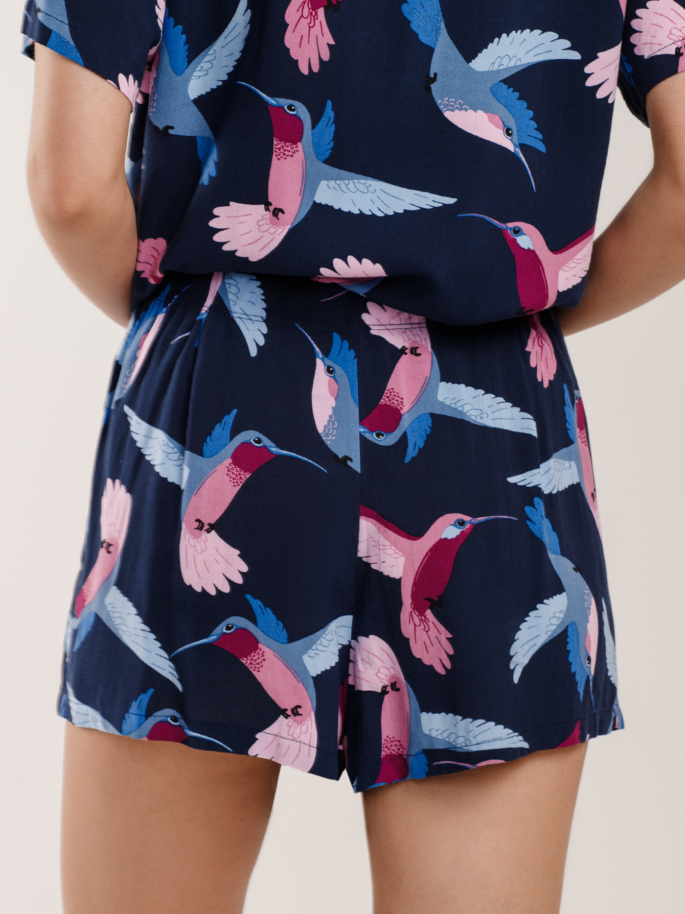 Шорты Принт синий PAR-02 | фото 4