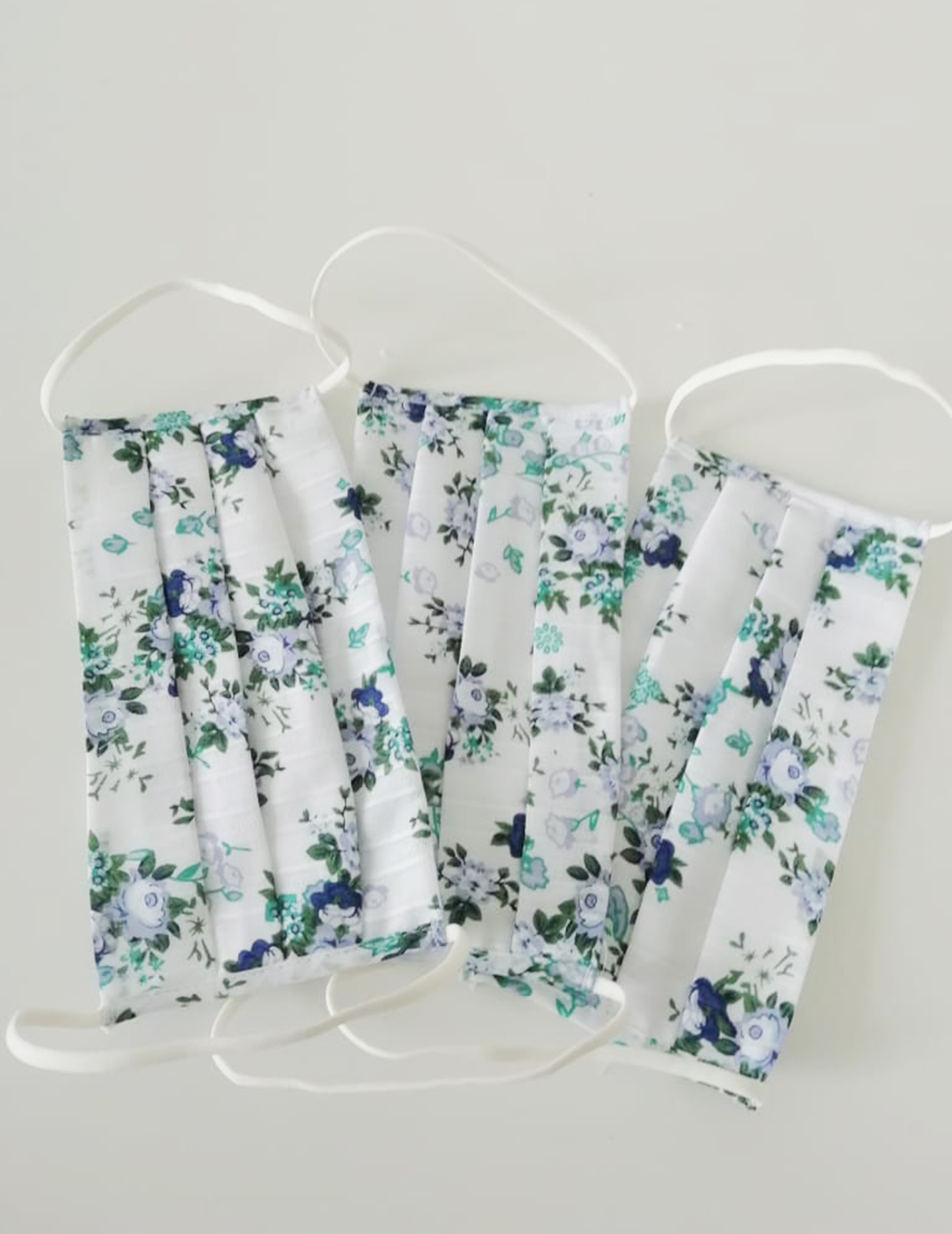 Маска защитная набор 3 шт. Принт бирюзовый 2791F9302_N3 | фото 1