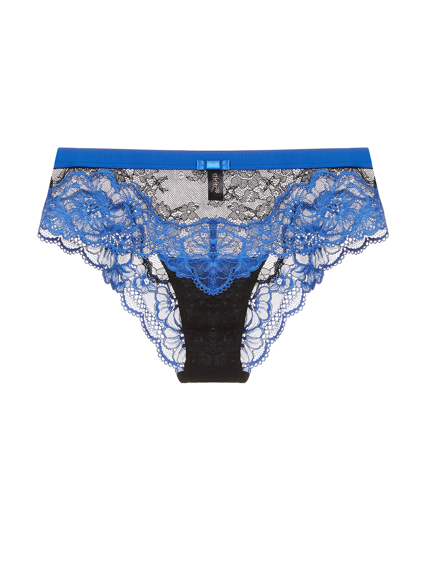 Трусы слип Черный с синим 2486F2201 | фото 3