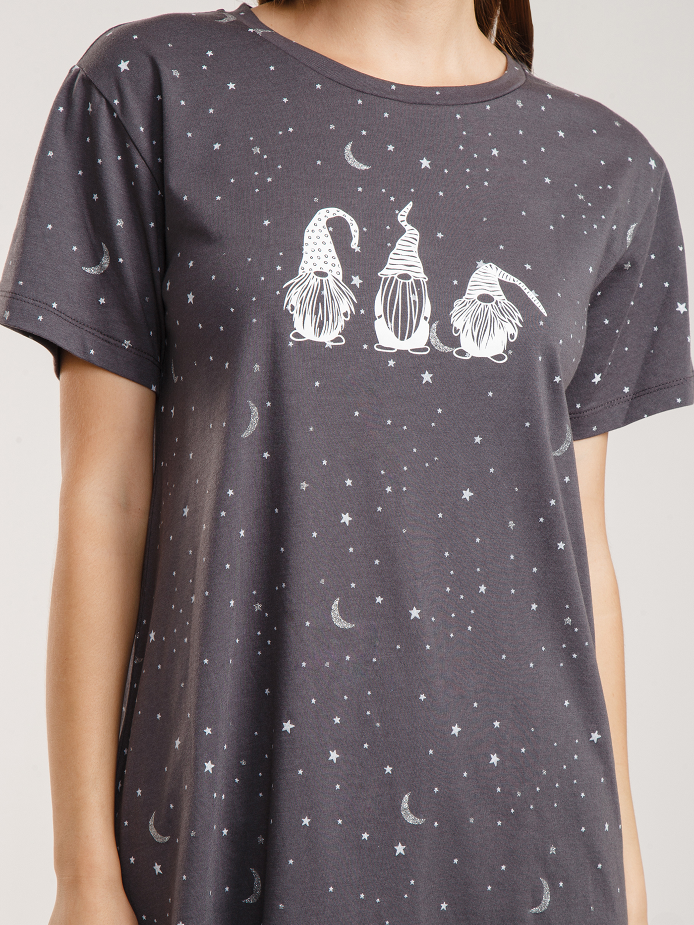 Платье Принт серый HH-4 | фото 6