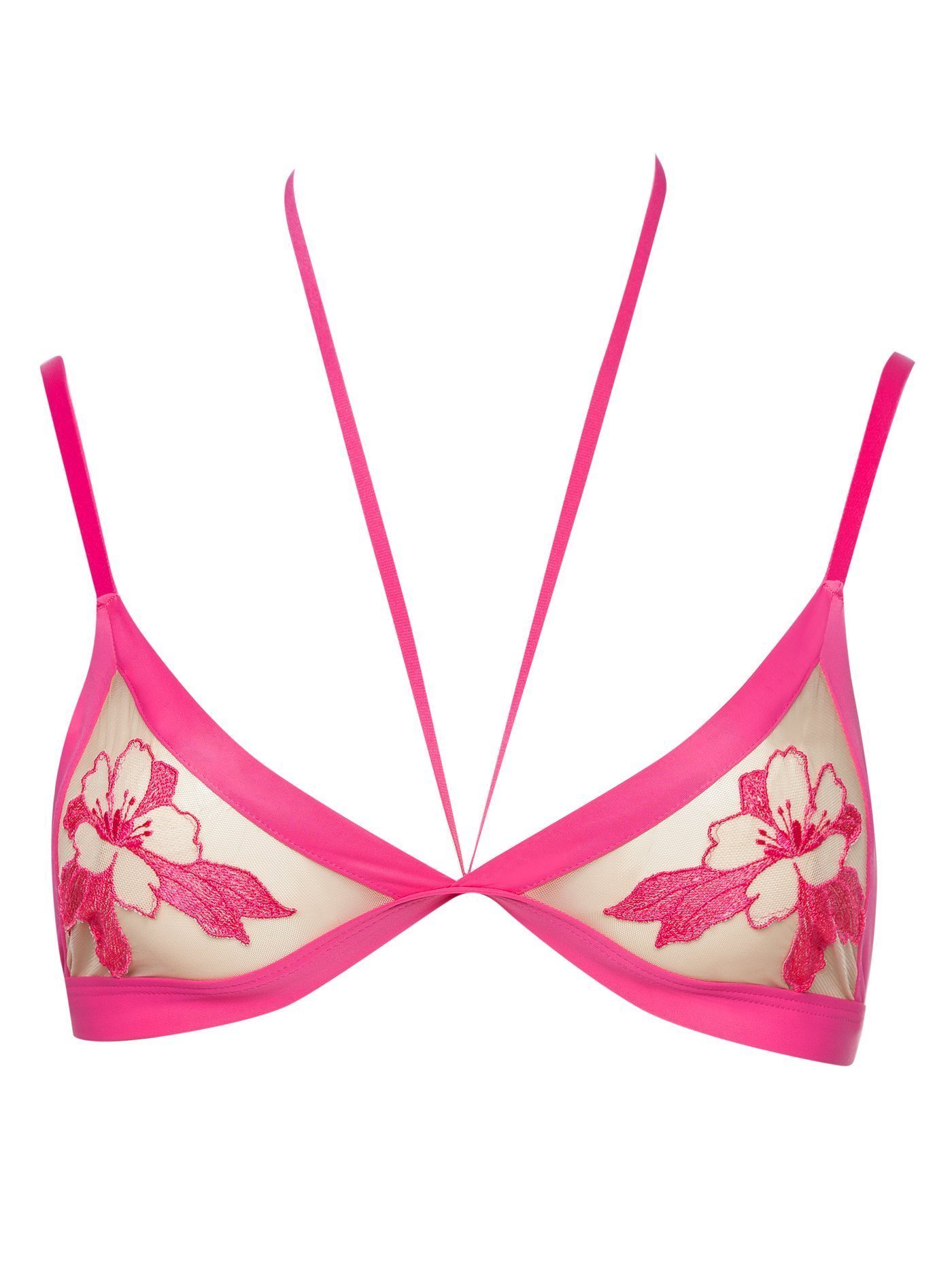 Бюстгальтер мягкий треугольник Розовый с бежевым 2223F1416_1 | фото 3