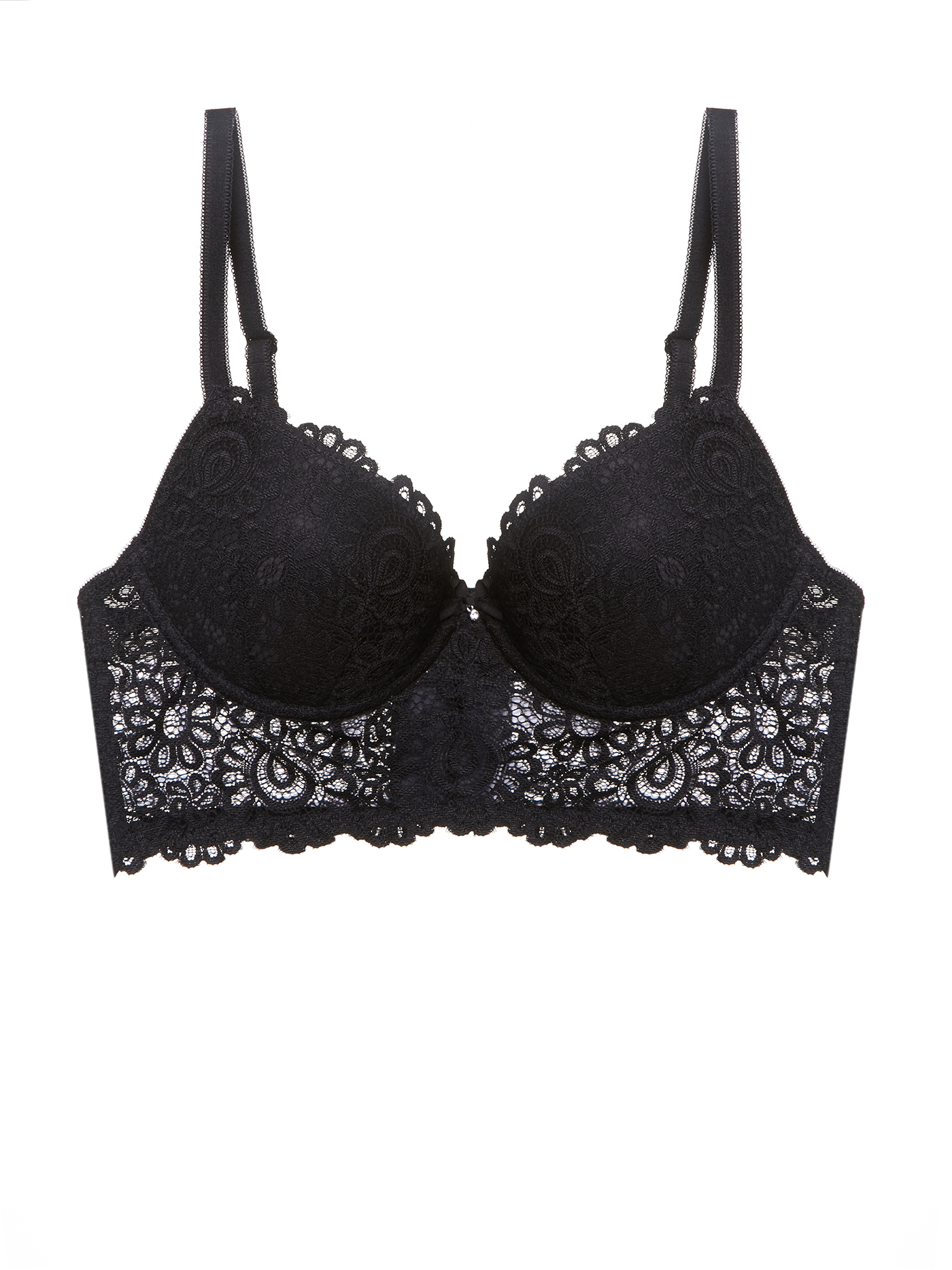 Бюстгальтер бюстье Черный 2484F3744 | фото 5