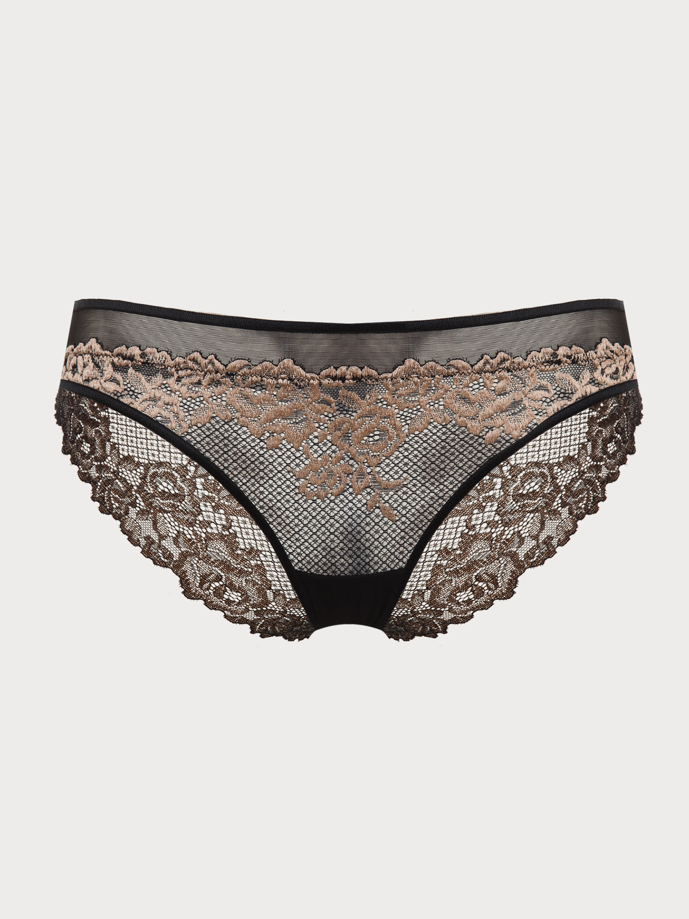 Трусы слип Черный/бежевый 2868F2201 | фото 4