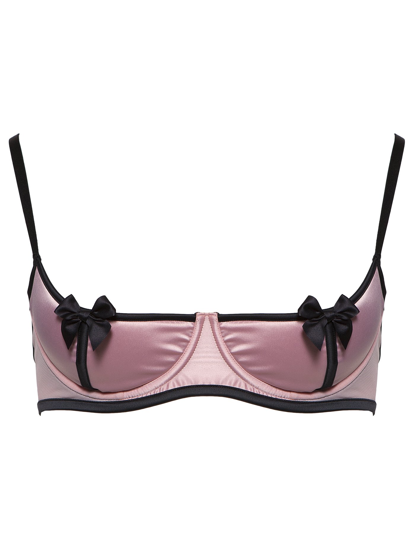 Бюстгальтер moon-half Розовый с черным 2370F1451 | фото 3