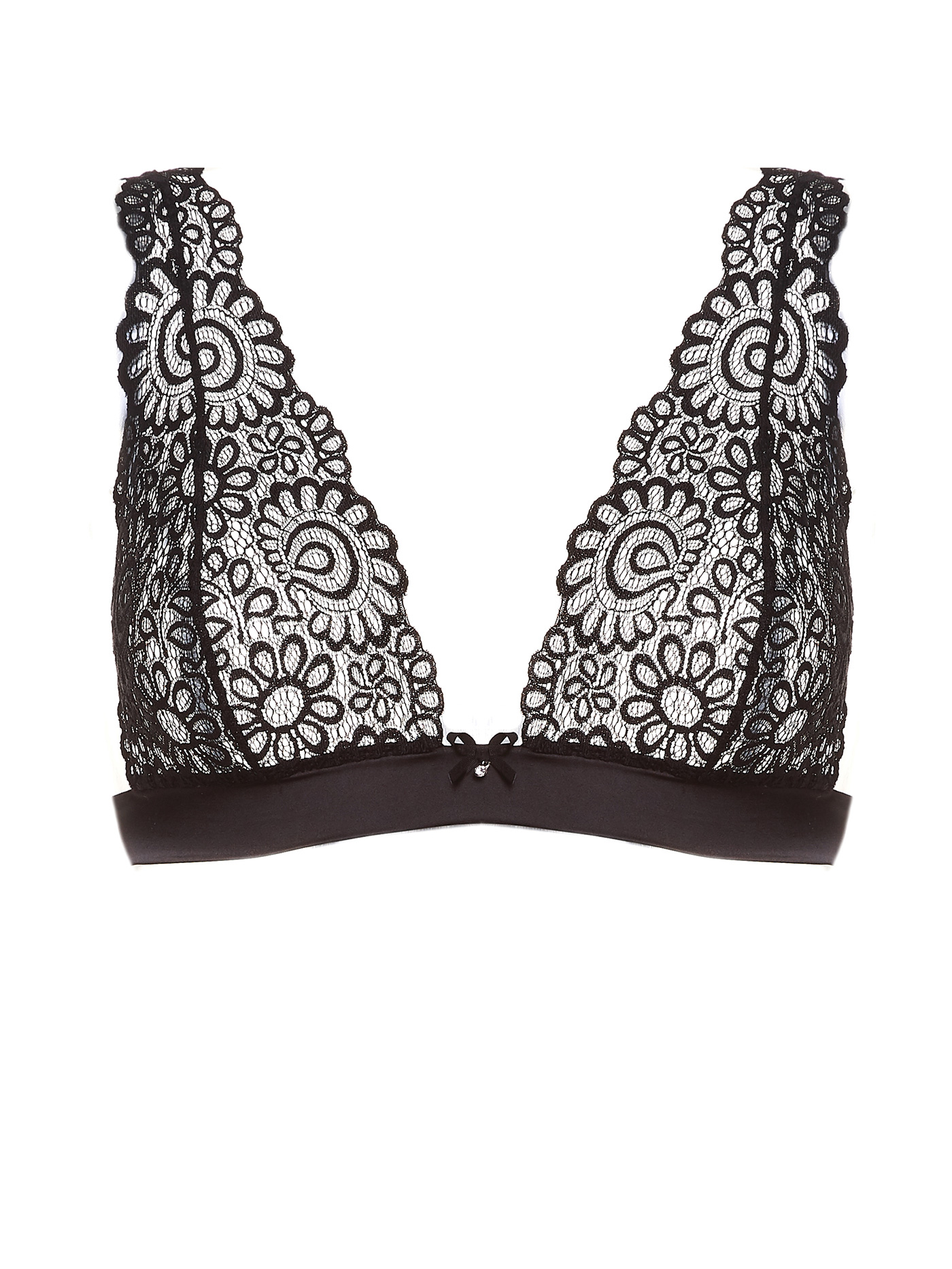 Бюстгальтер мягкий треугольник Черный 2009F1411 | фото 3