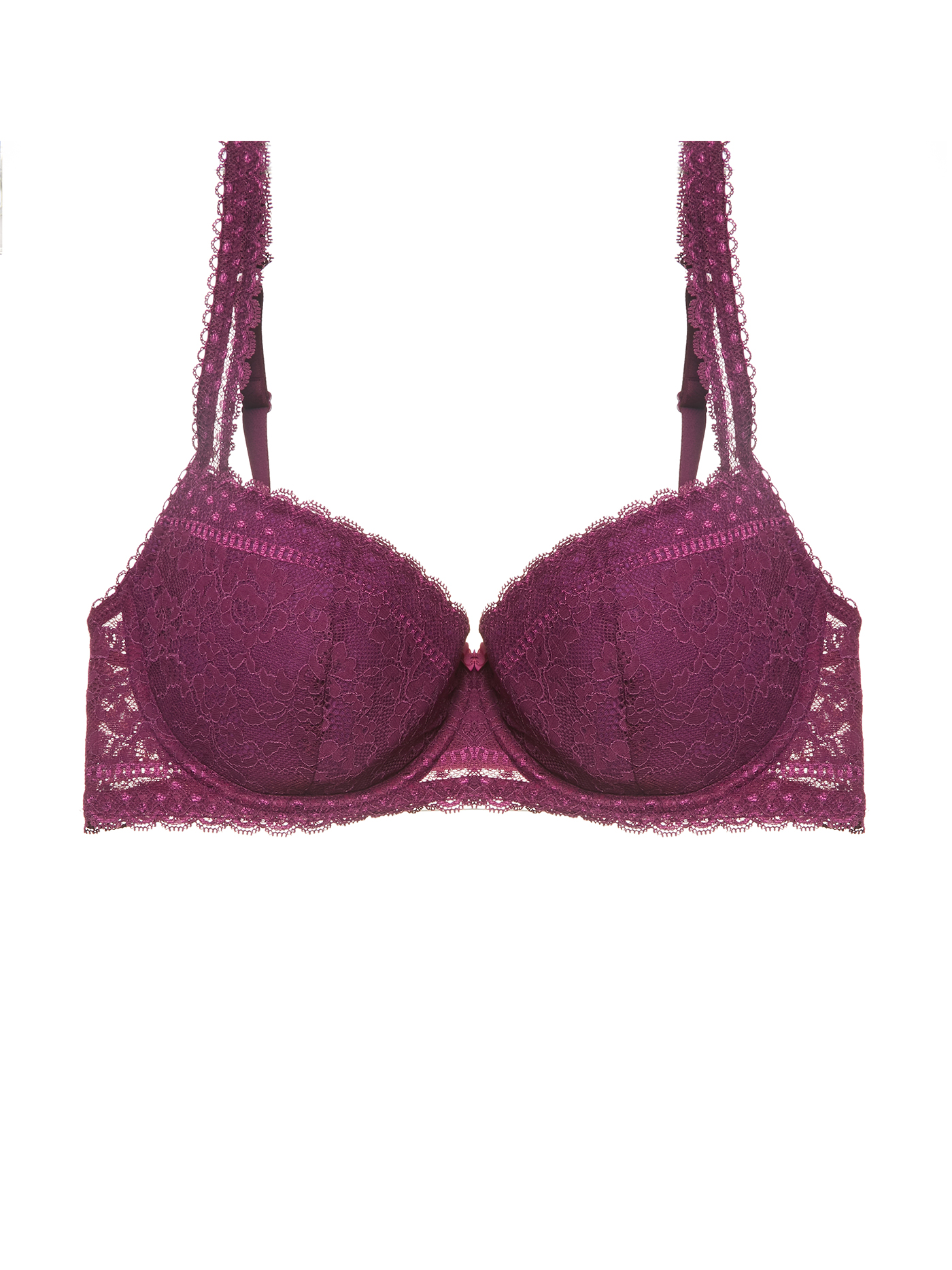 Бюстгальтер балконет t-shirt Бордовый 2423F1201L | фото 3