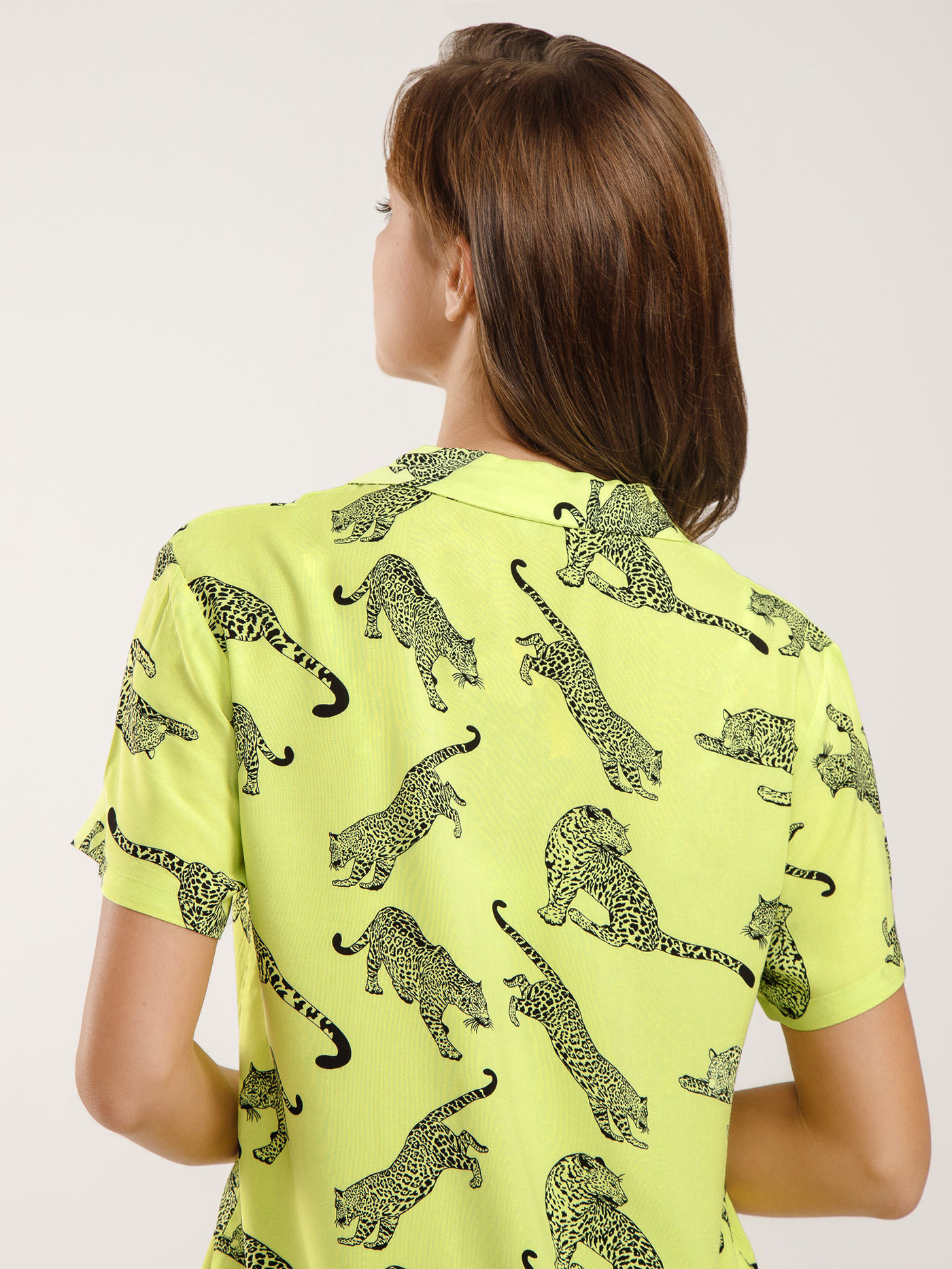 Пижамный топ Неоновый желтый PAR-04 | фото 4