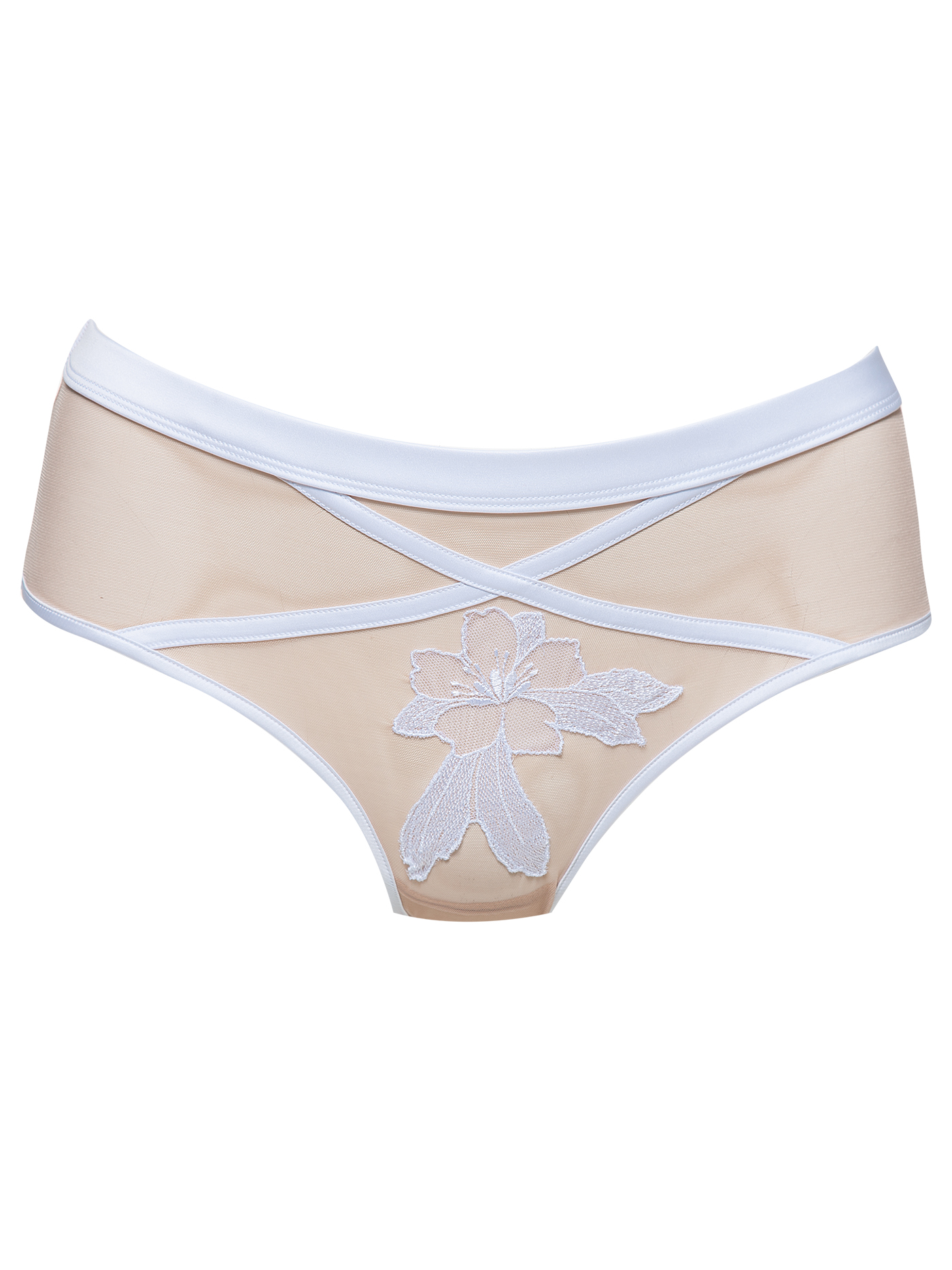 Трусы хипстер Белый с бежевым 2401F2401 | фото 3