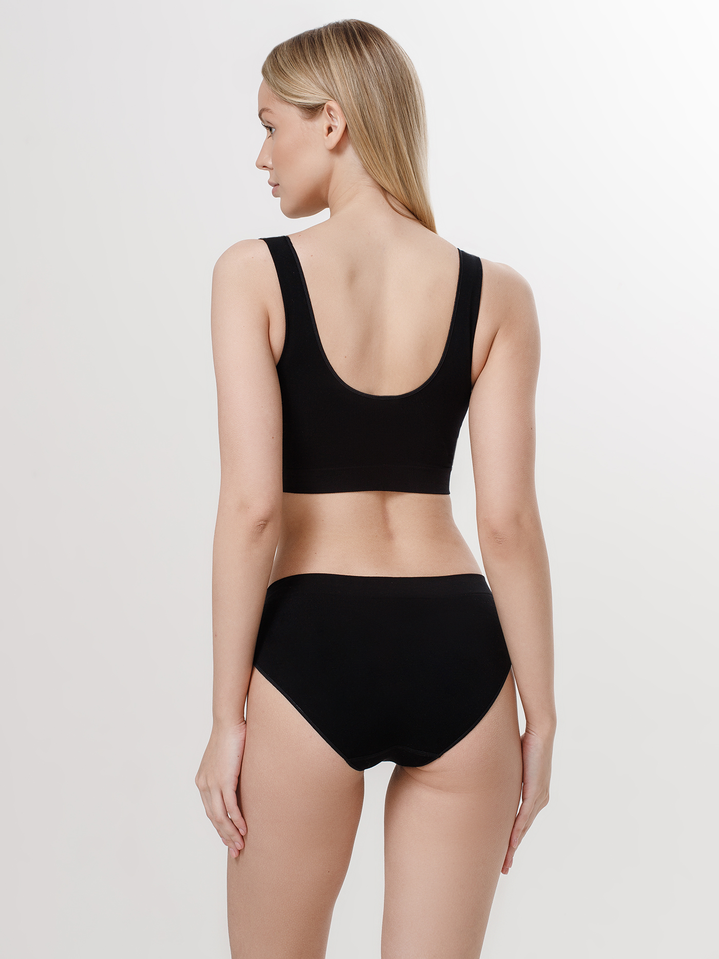 Бюстгальтер мягкий топ Черный DFN-480 | фото 3