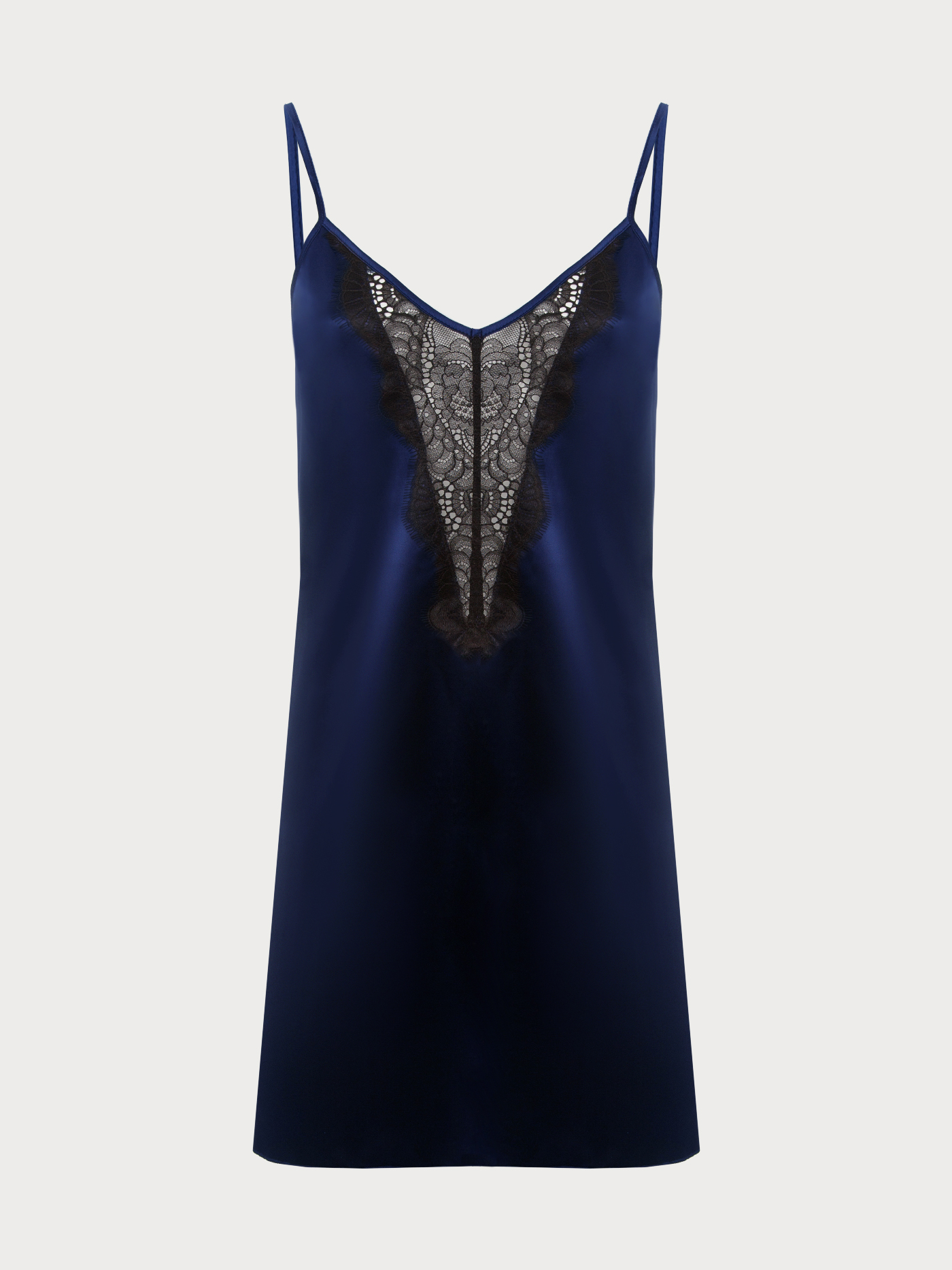 Сорочка короткая Синий 3039F3206_1 | фото 7