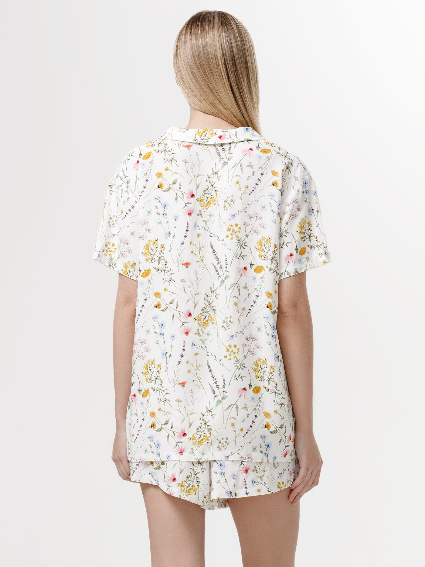 Пижамный топ Принт ботаника PAR-04 | фото 3