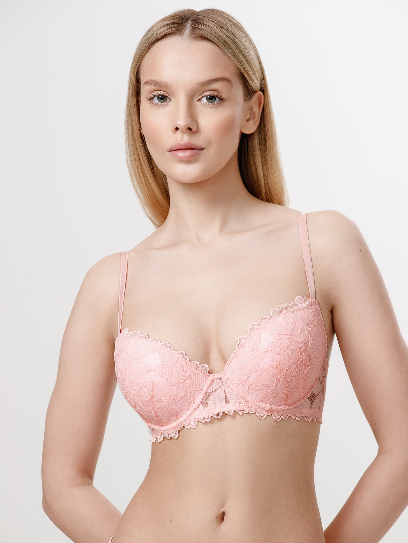 Бюстгальтер push-up Пастельно-розовый 3000F1125 | фото 3