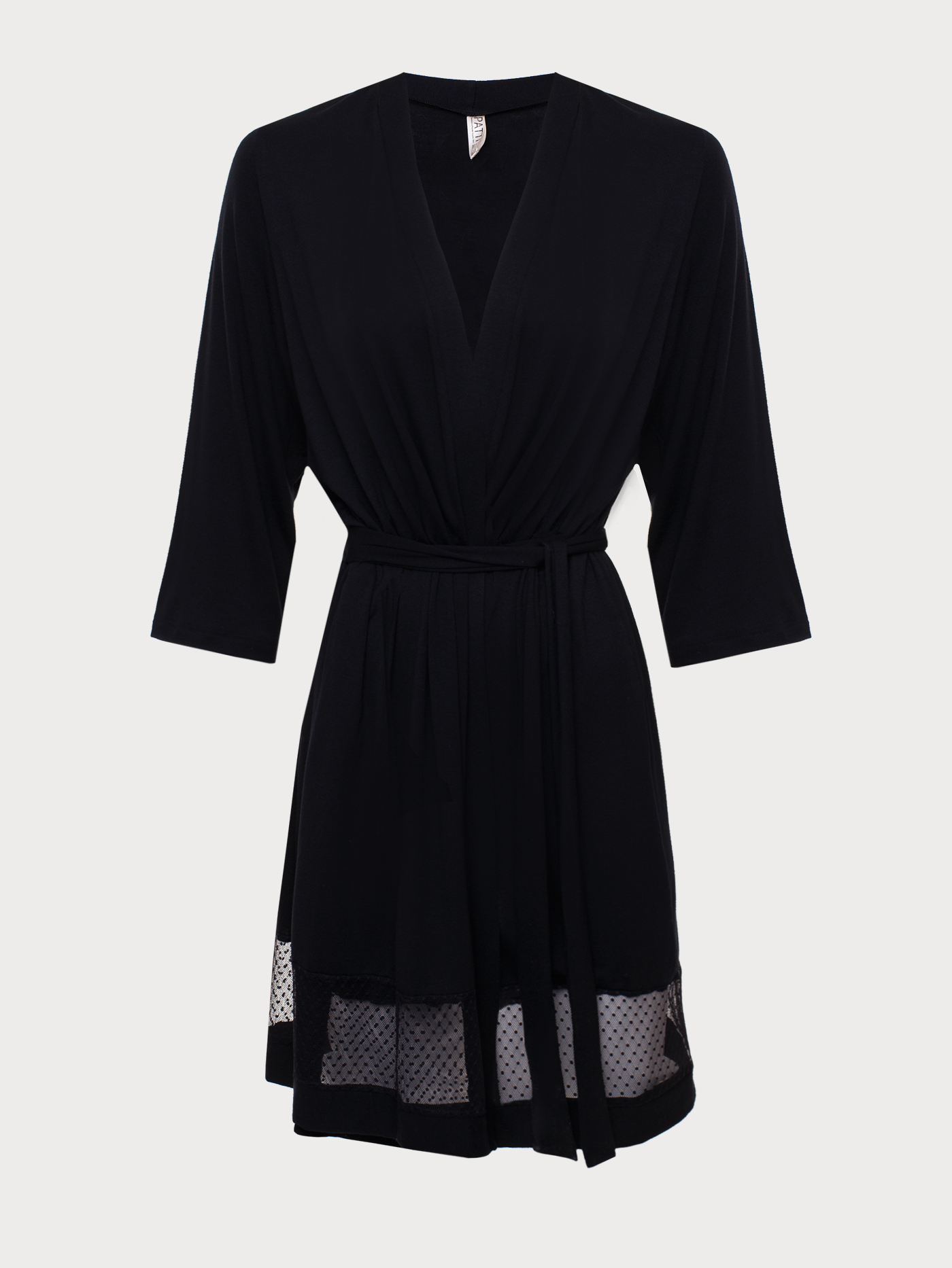 Халат Черный 2939F3504 | фото 5