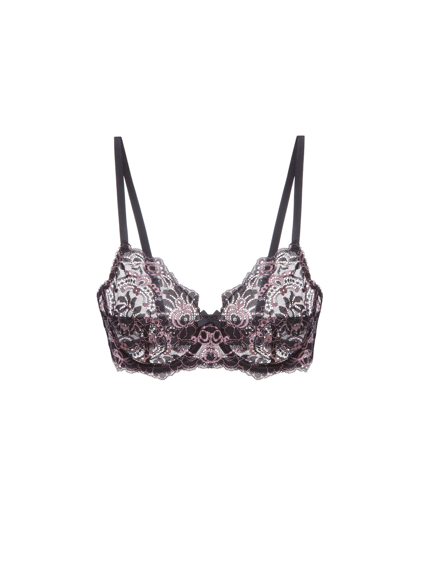 Бюстгальтер мягкий Черный с бежевым 2388F1301_U | фото 3