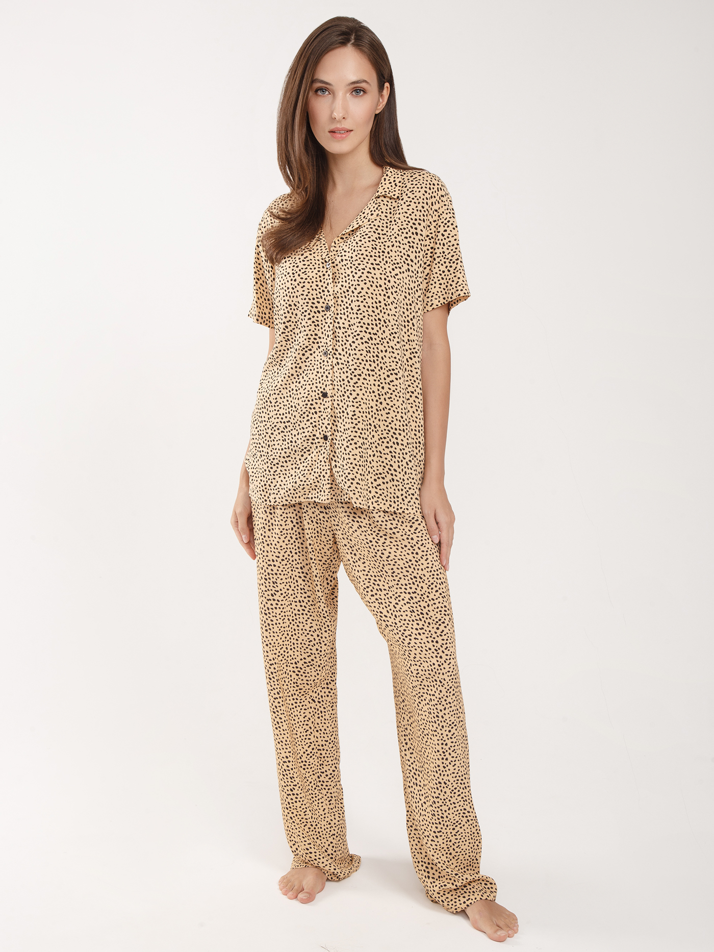 Брюки Принт леопард PAR-01 | фото 1