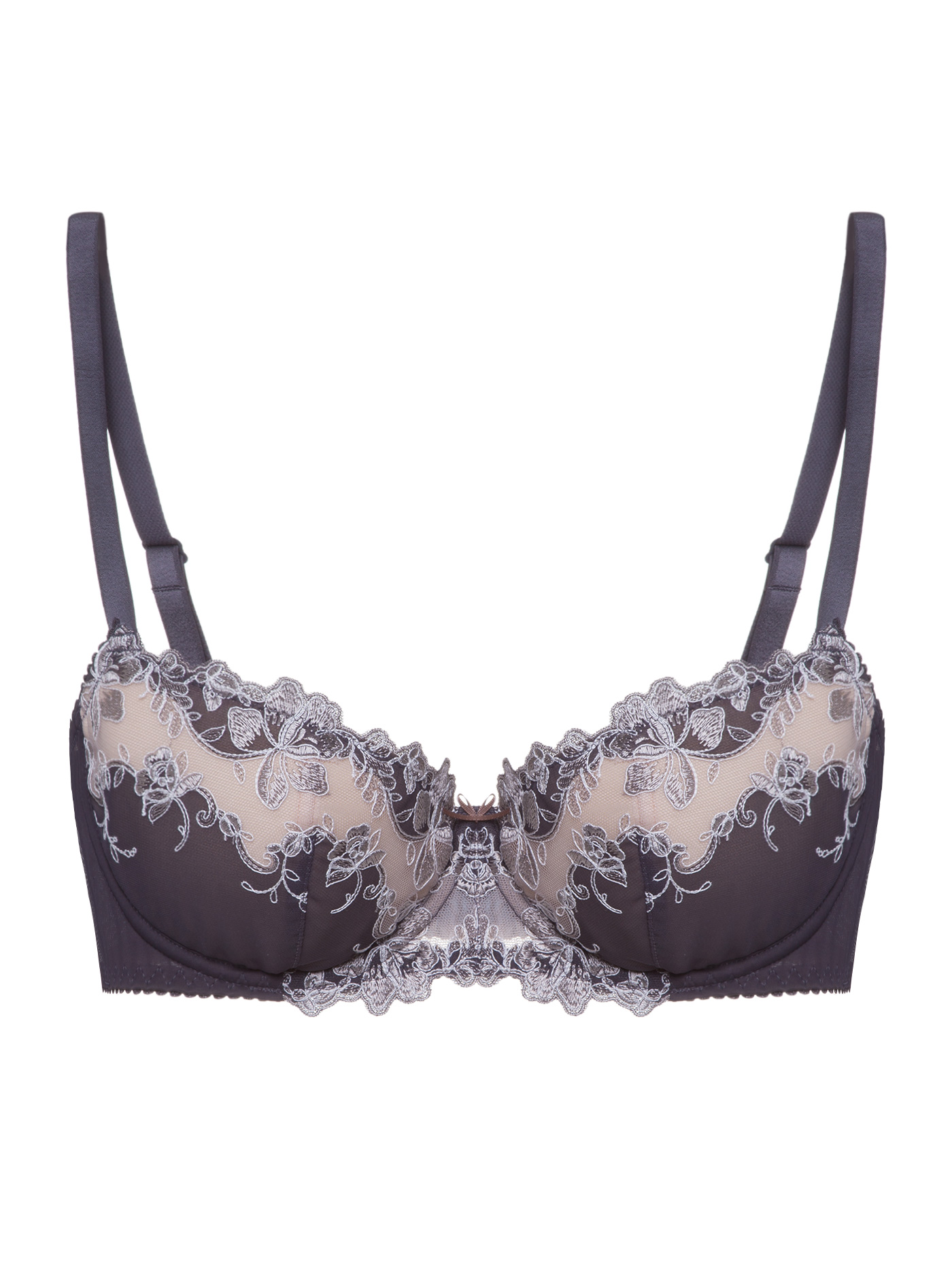 Бюстгальтер балконет t-shirt Шоколадно-коричневый 2467F1201L | фото 3