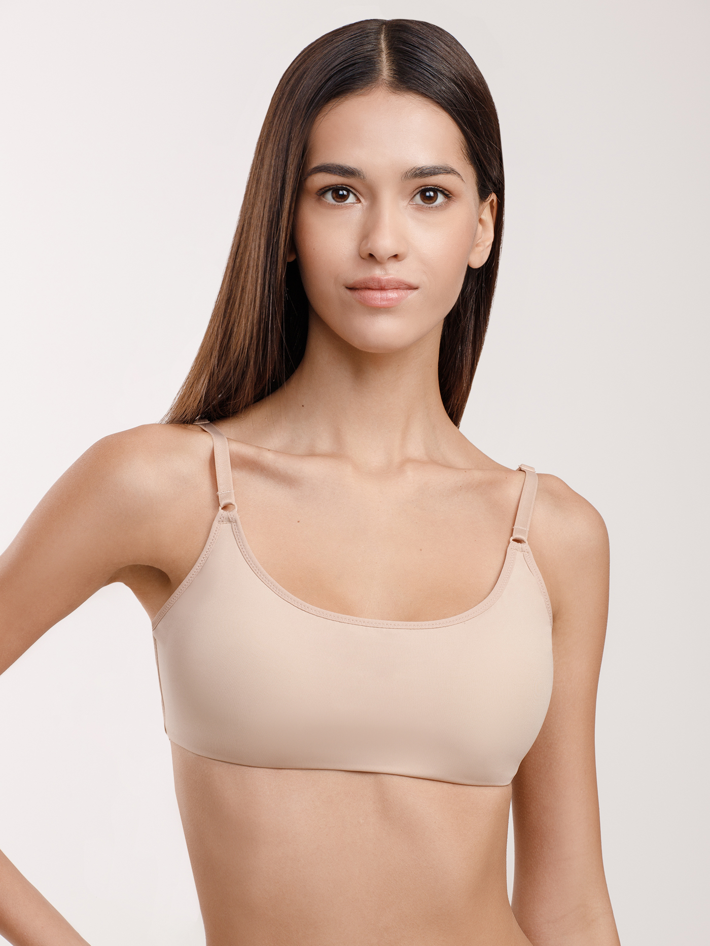 Бюстгальтер мягкий топ Бежевый 2613F1335 | фото 3