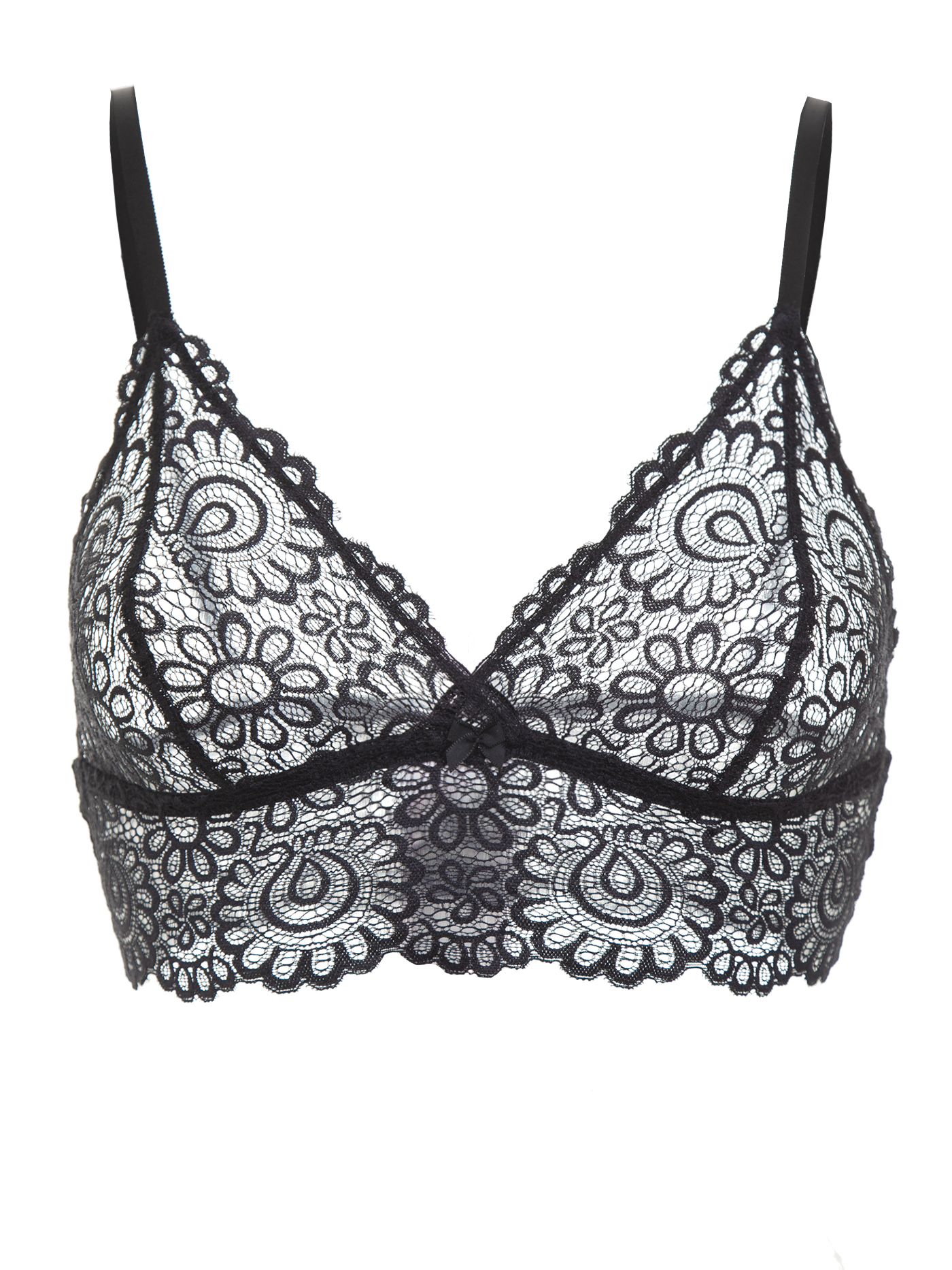 Бюстгальтер мягкий с вкладышем на стане Черный 2484F1371_2_B | фото 2