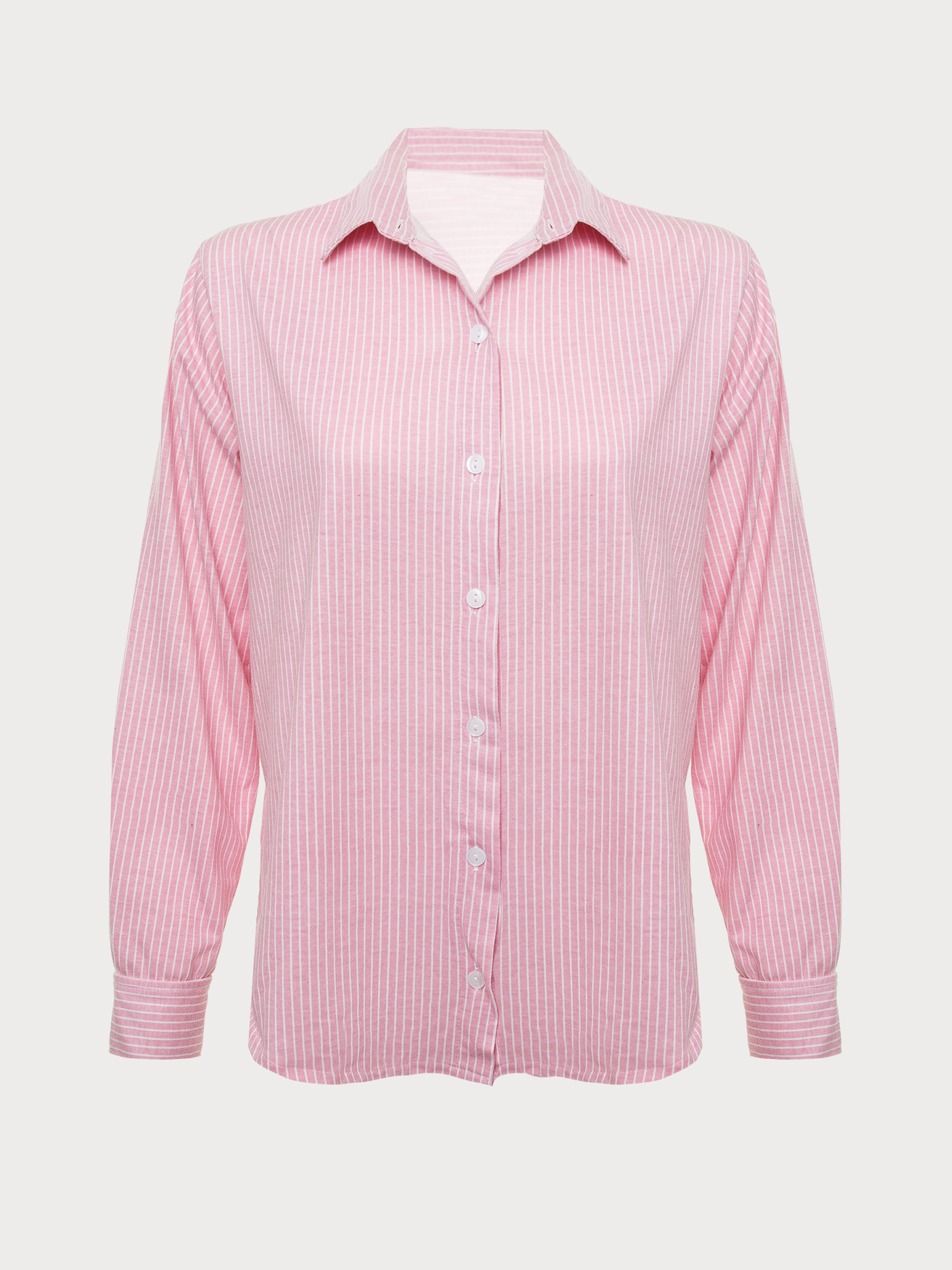 Пижама рубашка / шорты Розовый с белым WK-1404P | фото 5