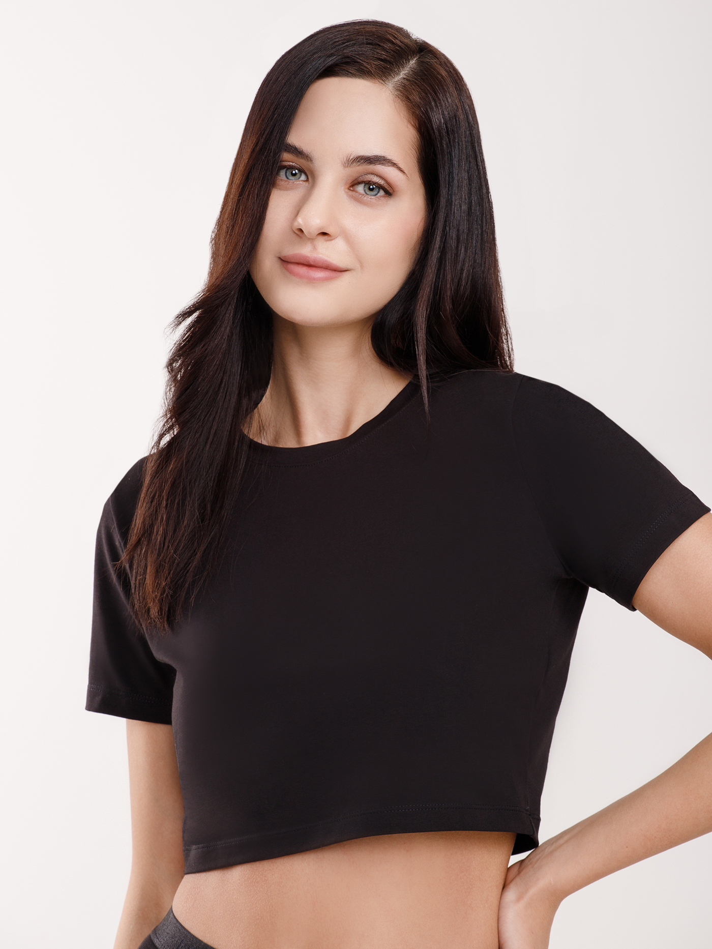 Топ Черный 2732F3305 | фото 3