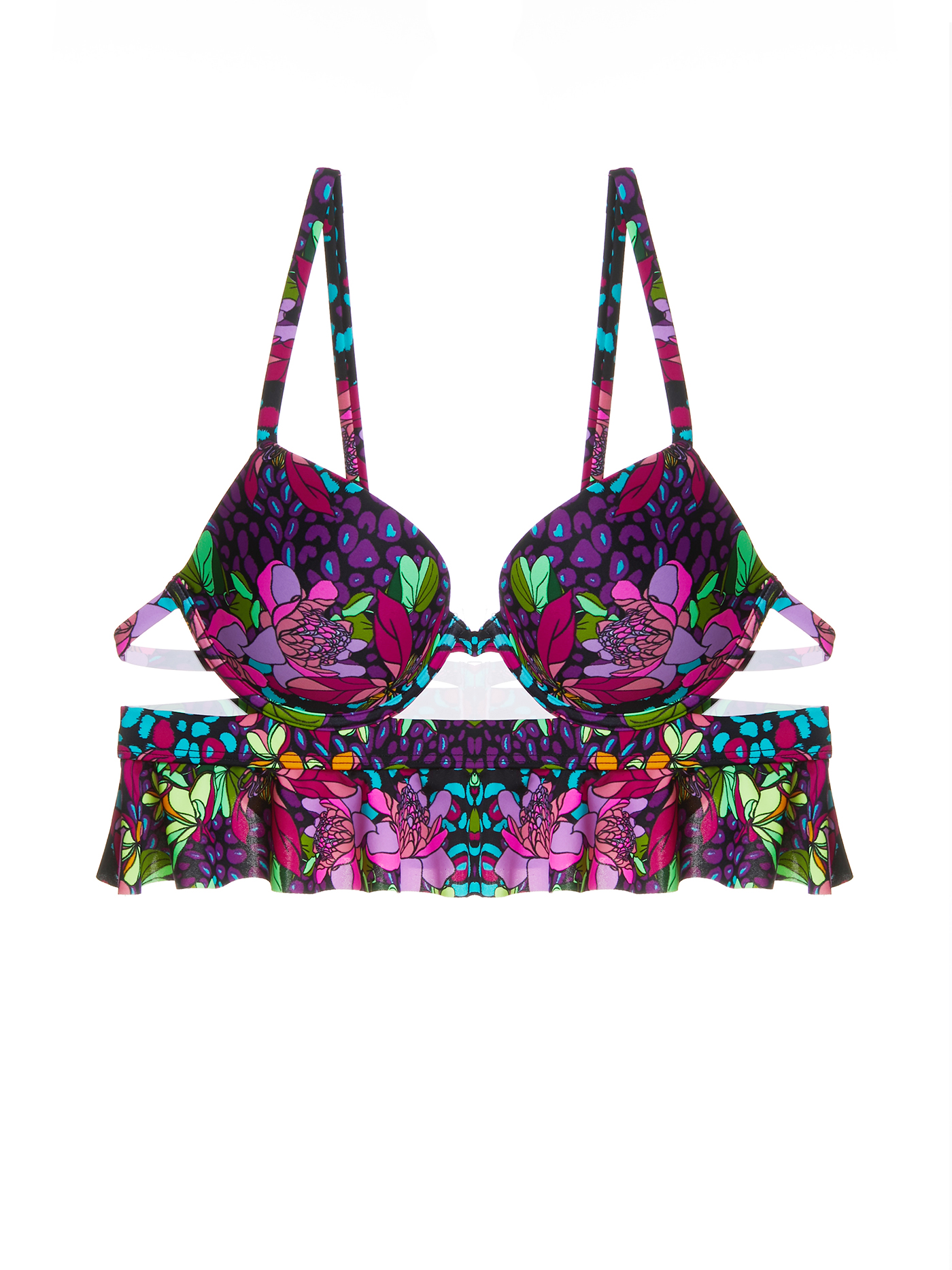 Лиф push-up Цветочный принт 2513S1534 | фото 3