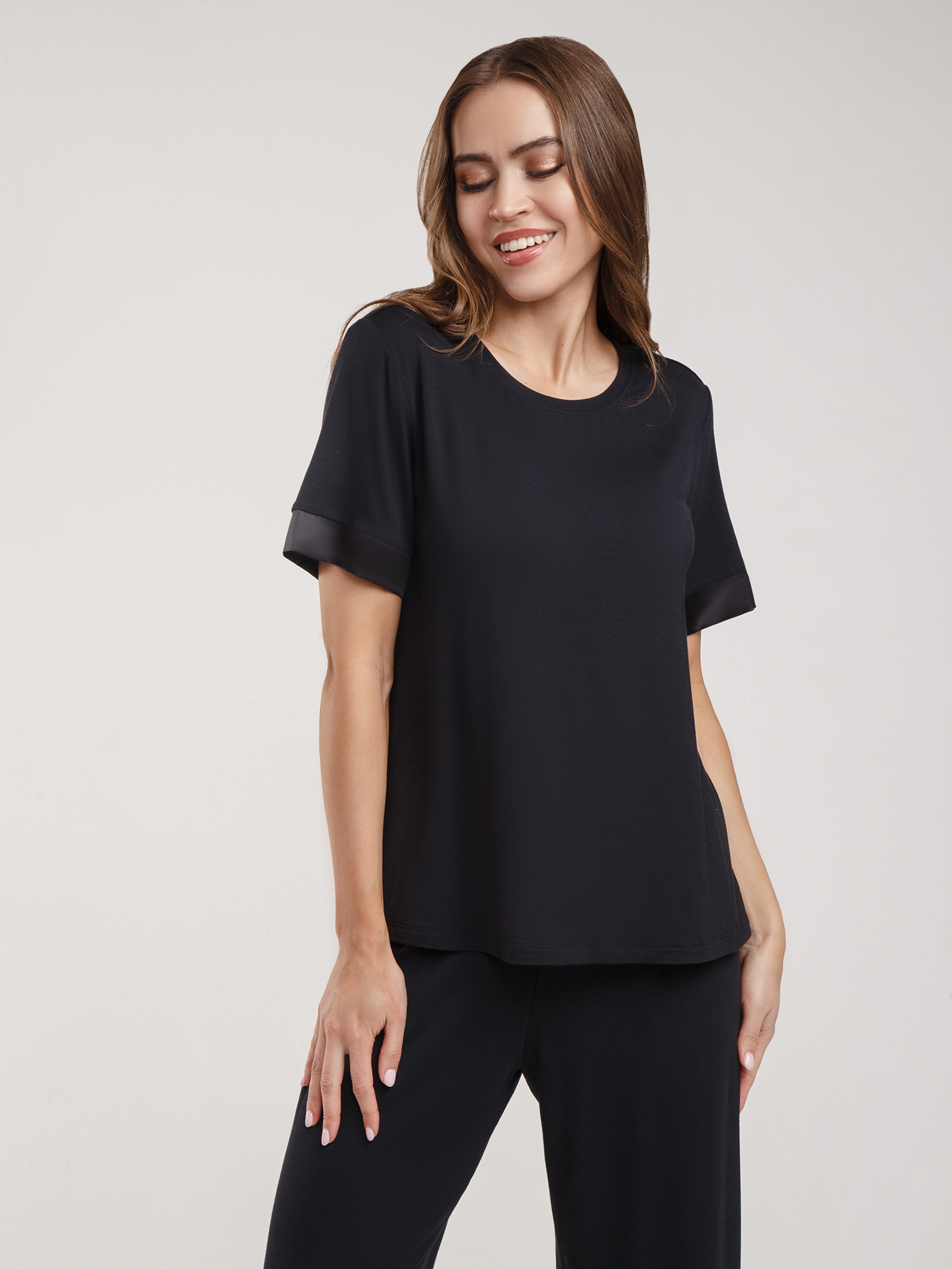 Футболка Черный 2828F3424 | фото 3