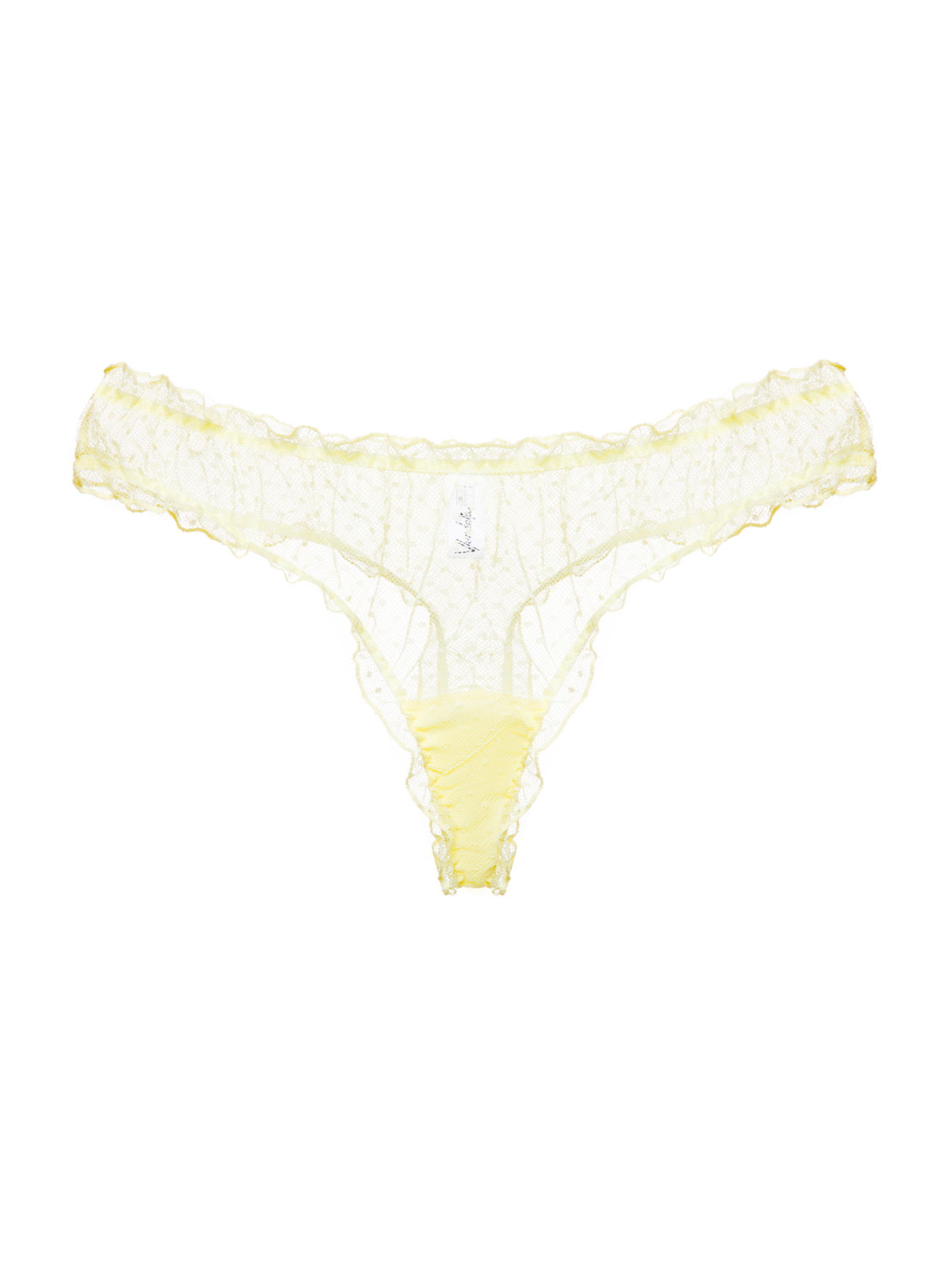 Трусы стринг Бледно-желтый 2408F2105_U | фото 3