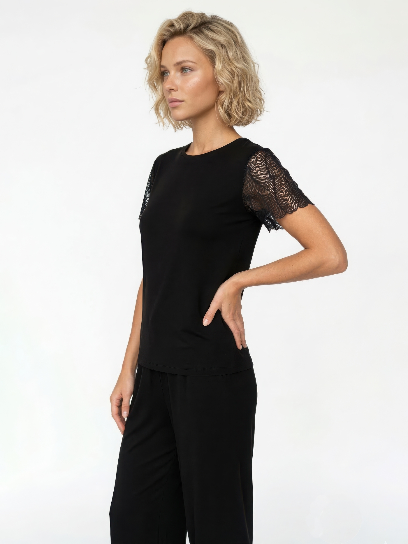 Футболка Черный 3065F3424L | фото 4