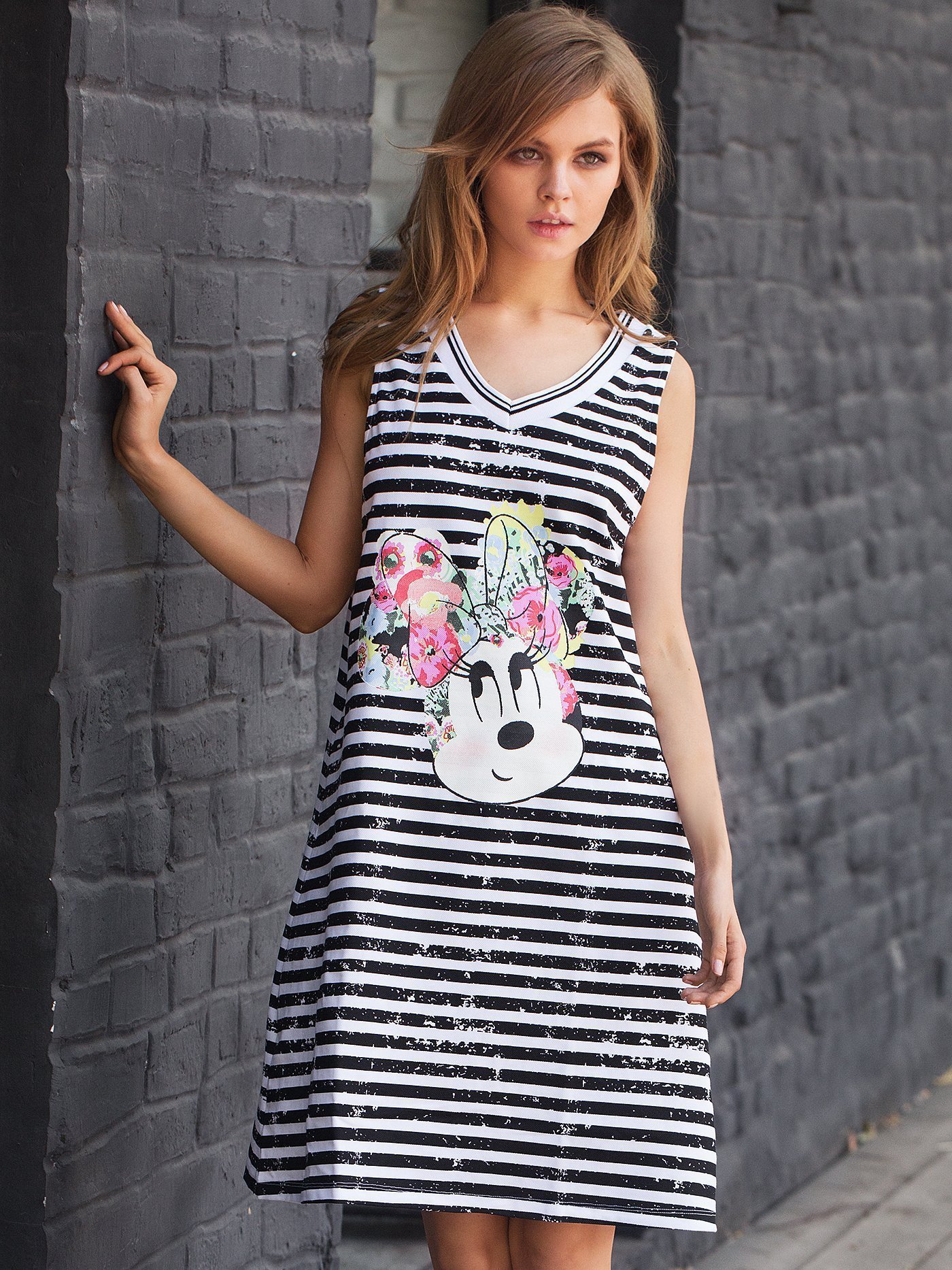 Сарафан Принт полоска 9471a | фото 1