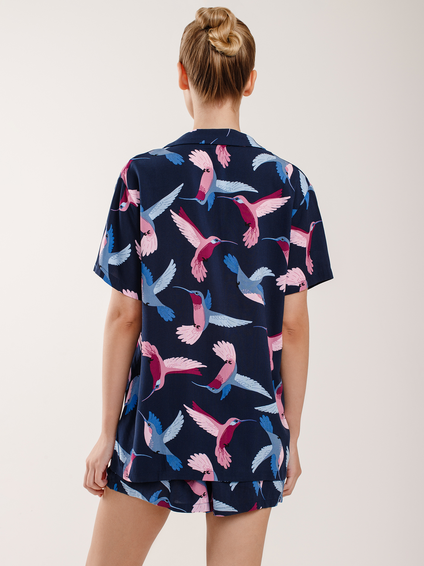 Шорты Принт синий PAR-02 | фото 2